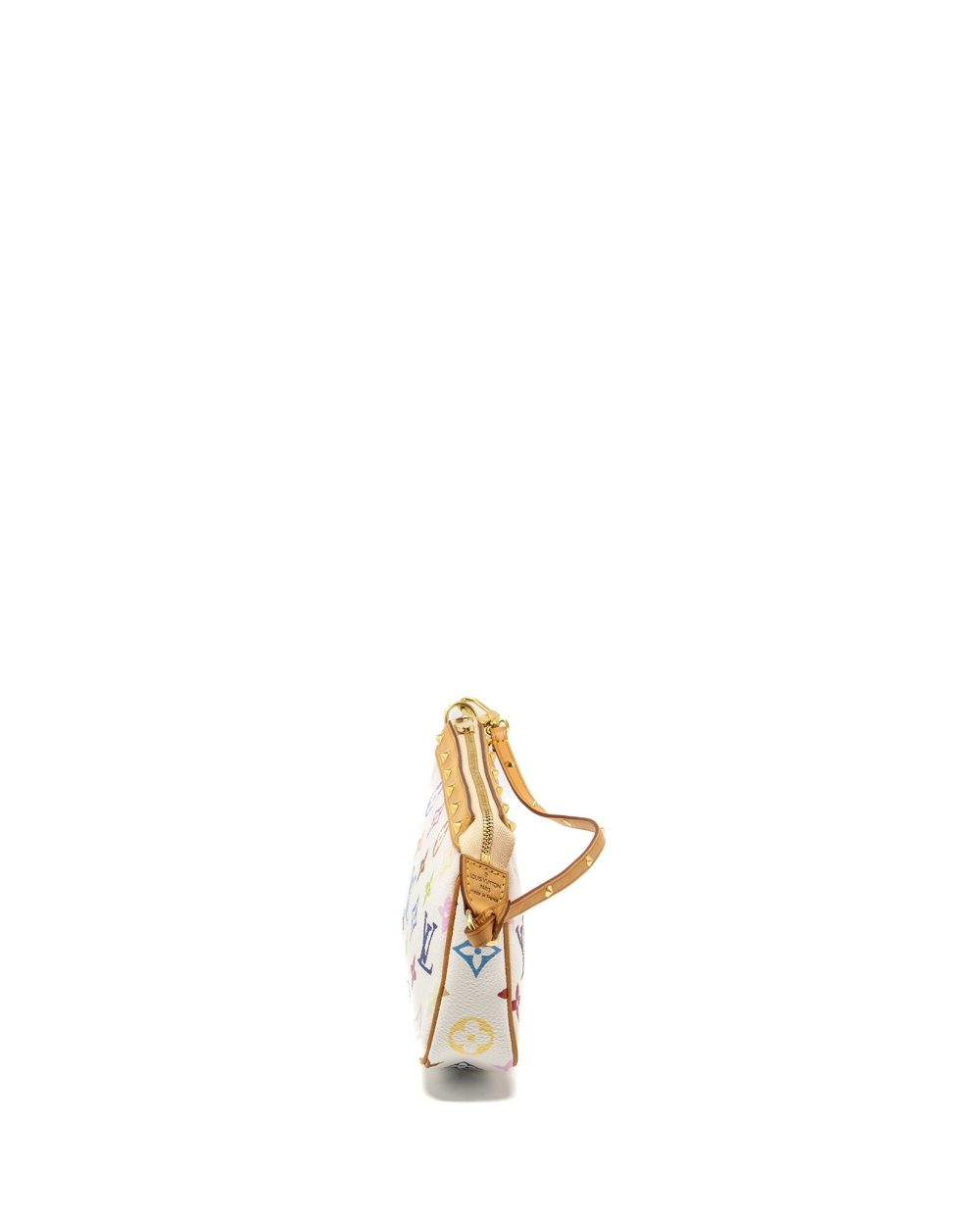 AAA Replica Louis Vuitton LV POCHETTE ACCESSORIES CANVAS WHITE MULTICOLOUR GHW
