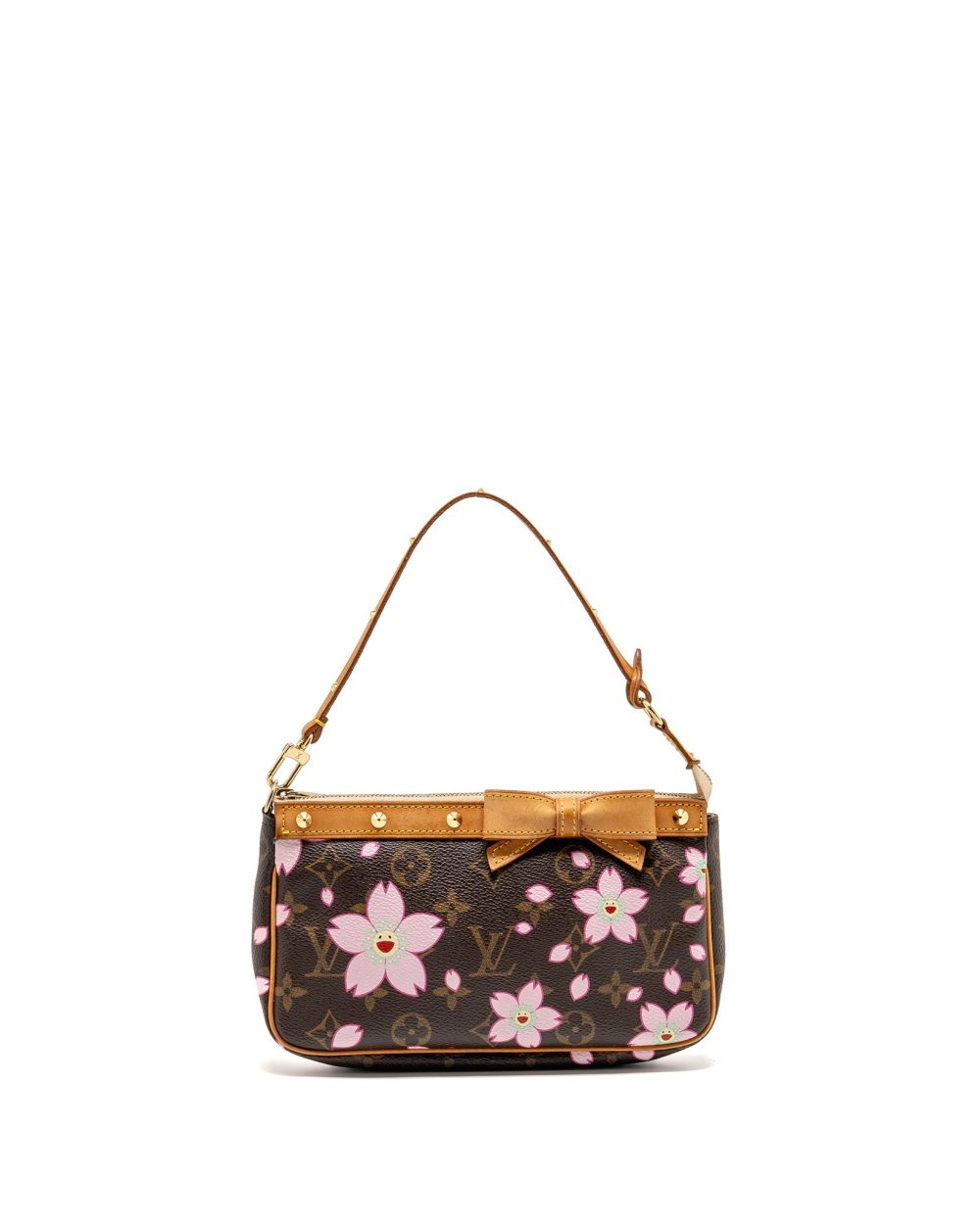 AAA Replica Louis Vuitton LV VINTAGE TAKASHI MURAKAMI CHERRY BLOSSOM POCHETTE ACCESSORIES MONOGRAM MULTICOLOUR GHW