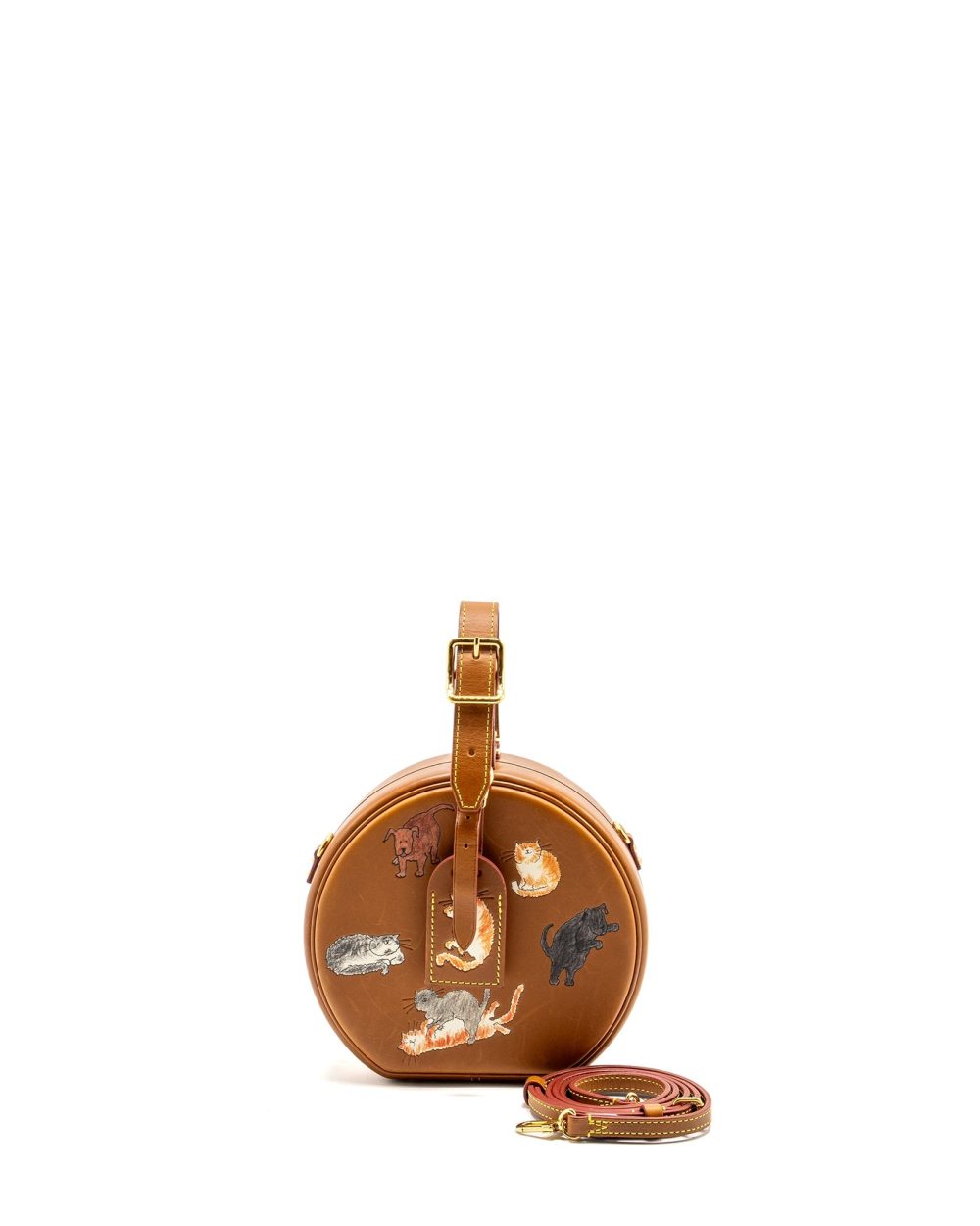 AAA Replica Louis Vuitton LV BOITE CHAPEAU BAG LIMITED EDITION GRACE CODDINGTON CATOGRAM PETIT CALFSKIN BROWN GHW