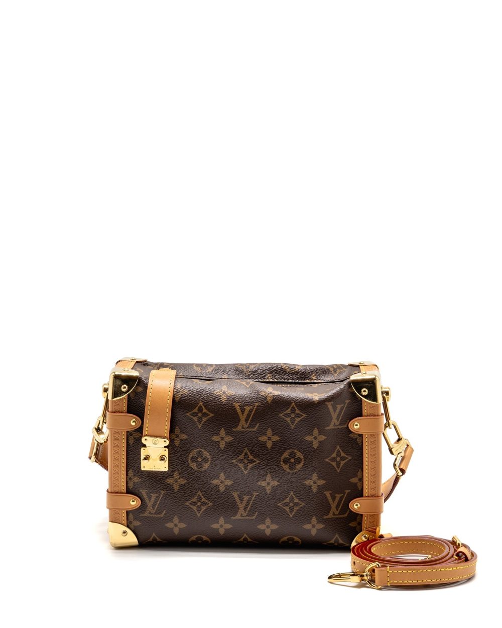 AAA Replica Louis Vuitton LV SIDE TRUNK MM MONOGRAM CANVAS GHW