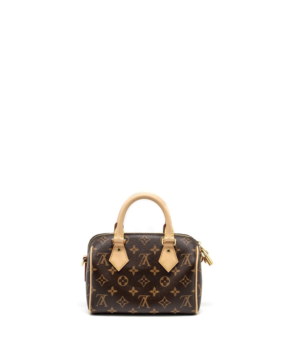 AAA Replica Louis Vuitton LV SPEEDY BANDOULIERE 20 MONOGRAM CANVAS BLACK STRAP GHW