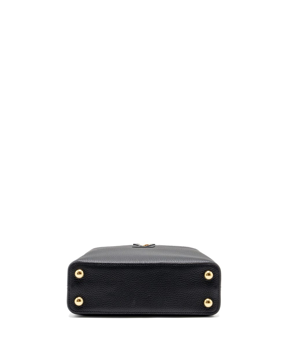 AAA Replica Louis Vuitton LV CAPUCINES BB CALFSKIN BLACK GHW