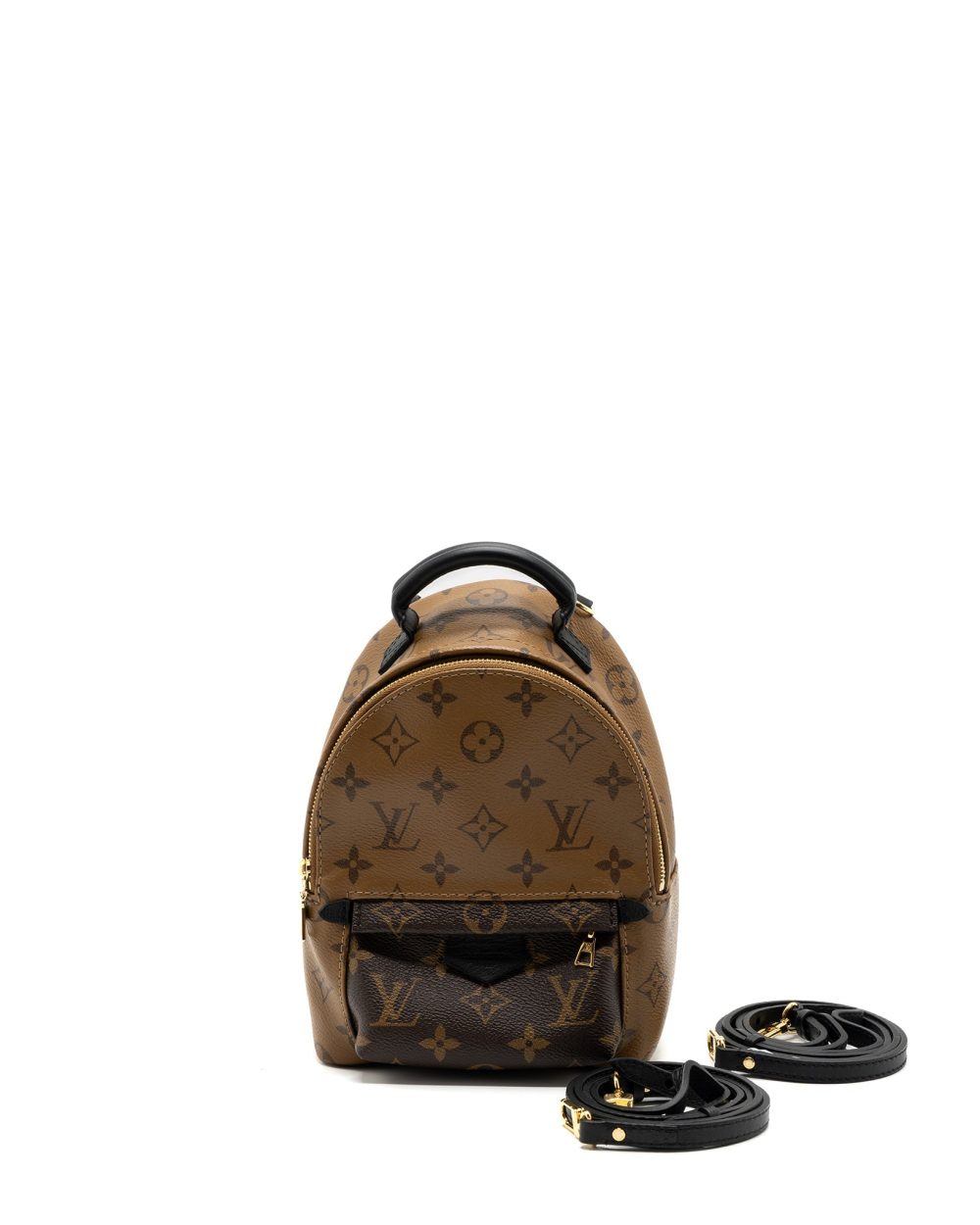 AAA Replica Louis Vuitton LV MINI PALM SPRING BACKPACK REVERSE MONOGRAM CANVAS GHW
