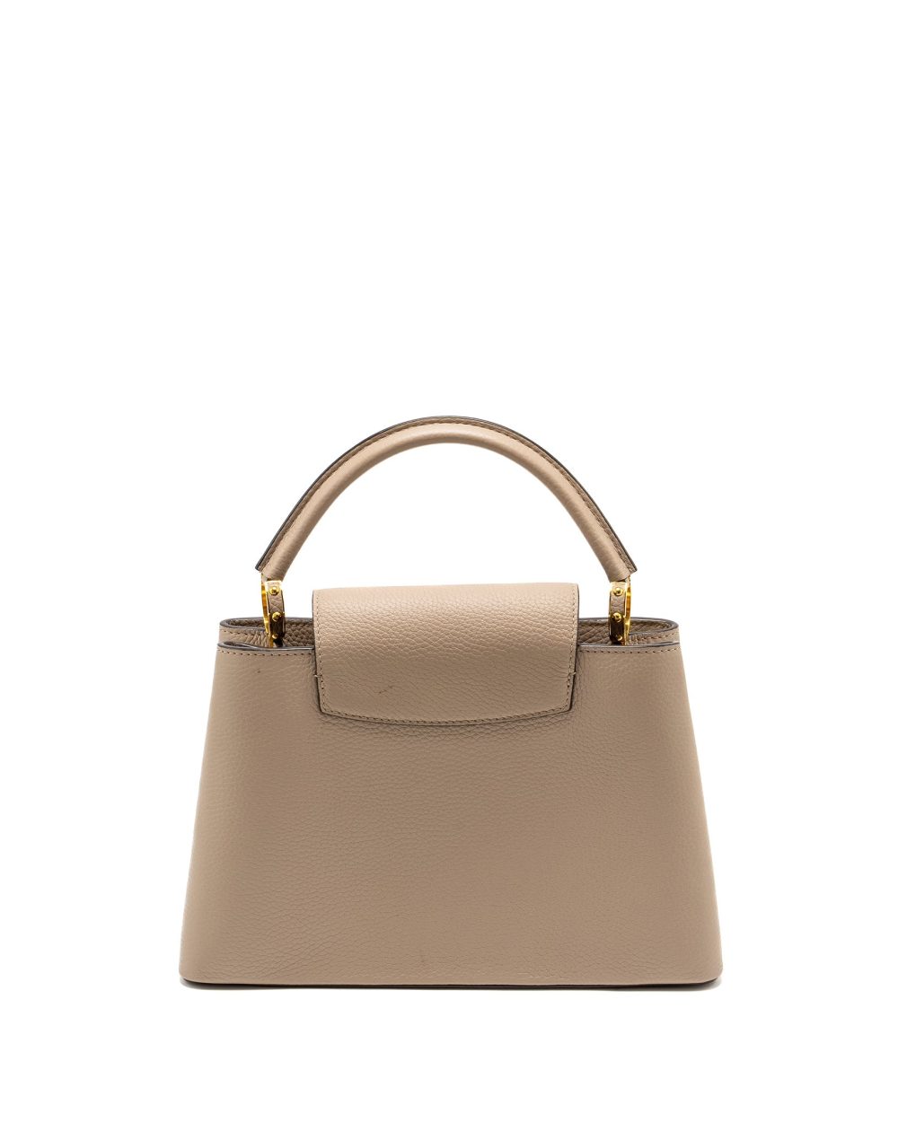 AAA Replica Louis Vuitton LV CAPUCINES PM CALFSKIN GREY GHW