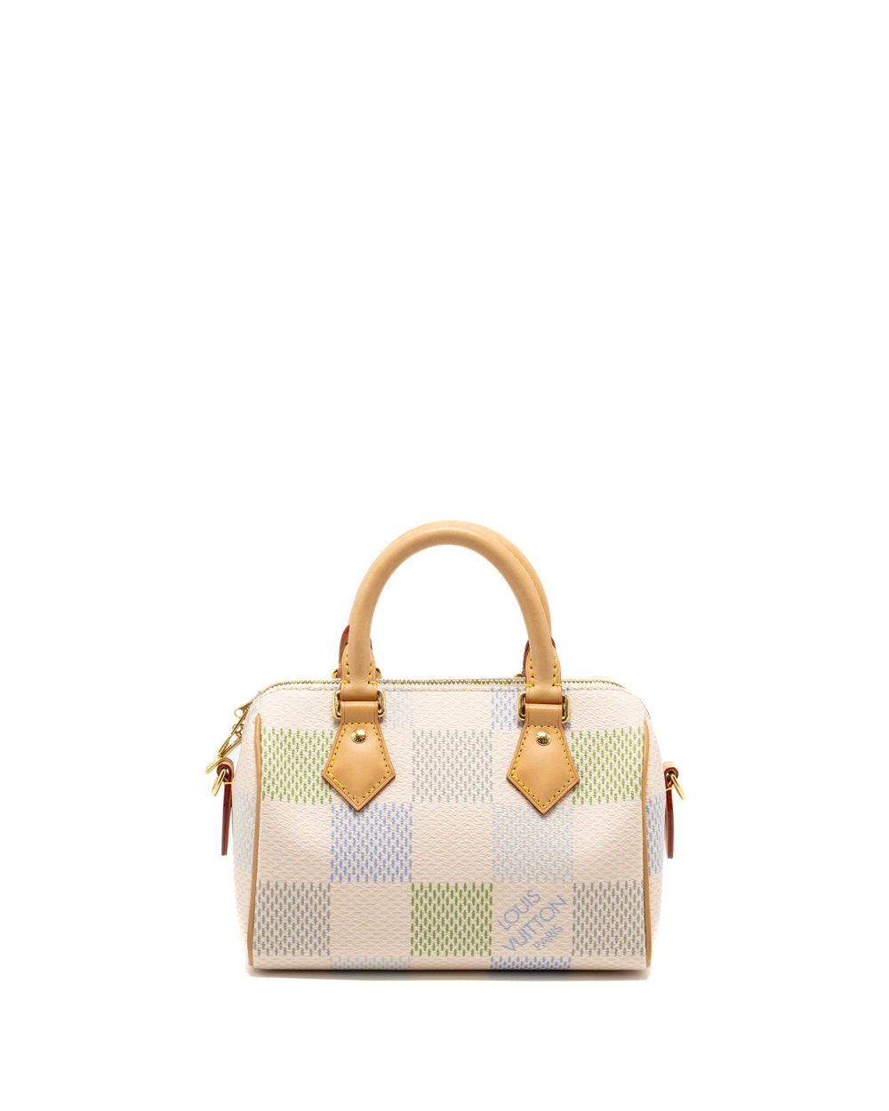 AAA Replica Louis Vuitton LV SPEEDY BANDOULIERE 20 AUTRES TOILES DAMIER MULTICOLOUR GHW 