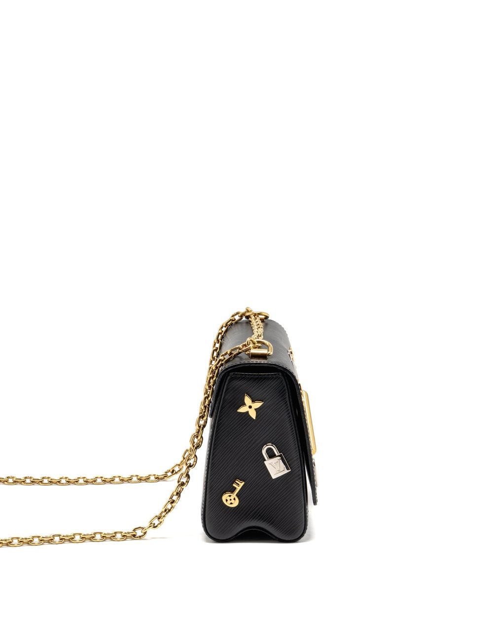 AAA Replica Louis Vuitton LV LOVE LOCK TWIST MM EPI BLACK MULTICOLOUR HARDWARE