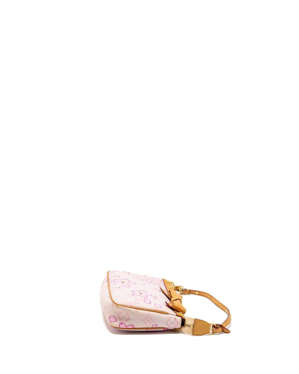 AAA Replica Louis Vuitton LV POCHETTE ACCESSORIES MURAKAMI CHERRY BLOSSOM PINK GHW