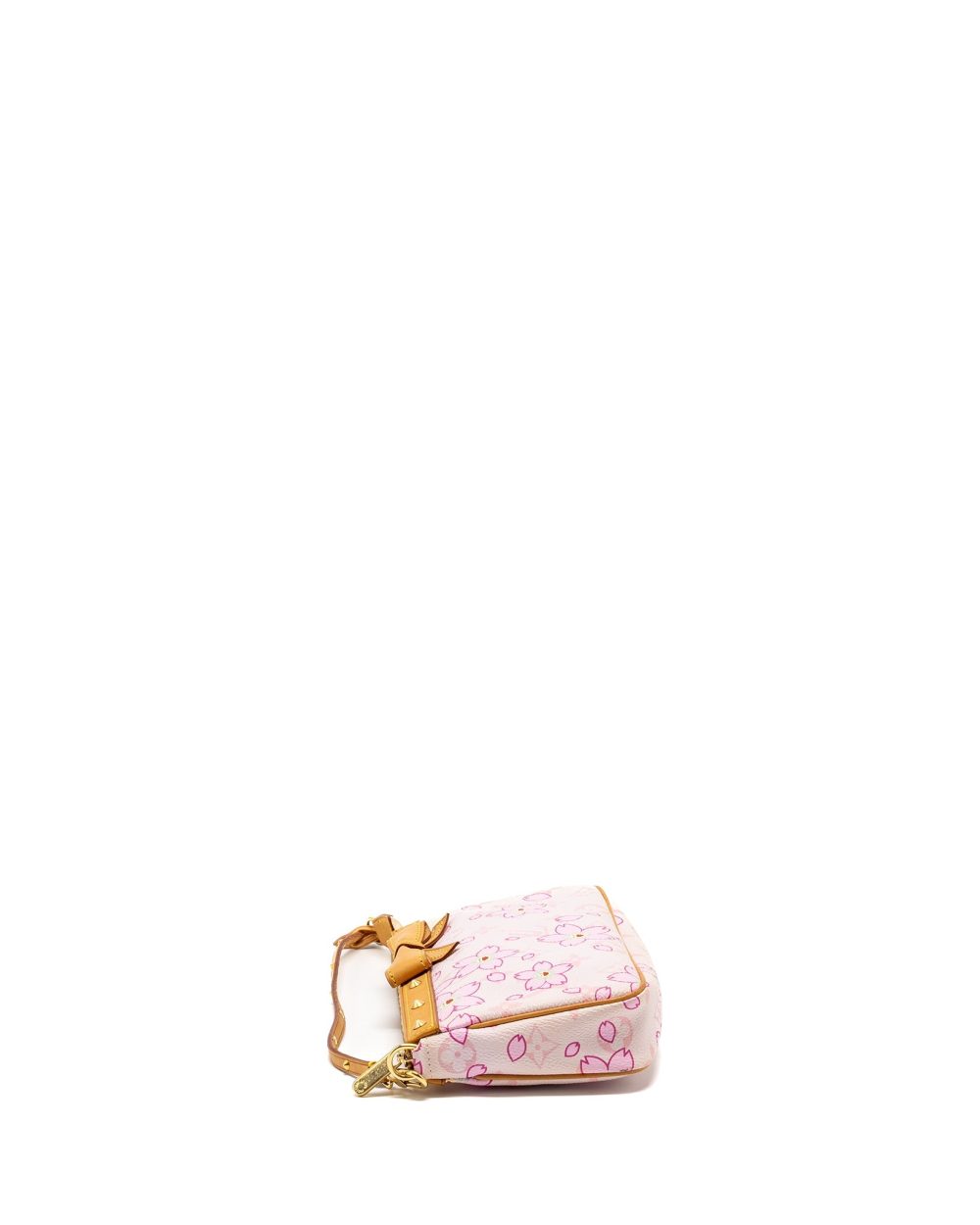AAA Replica Louis Vuitton LV POCHETTE ACCESSORIES MURAKAMI CHERRY BLOSSOM PINK GHW