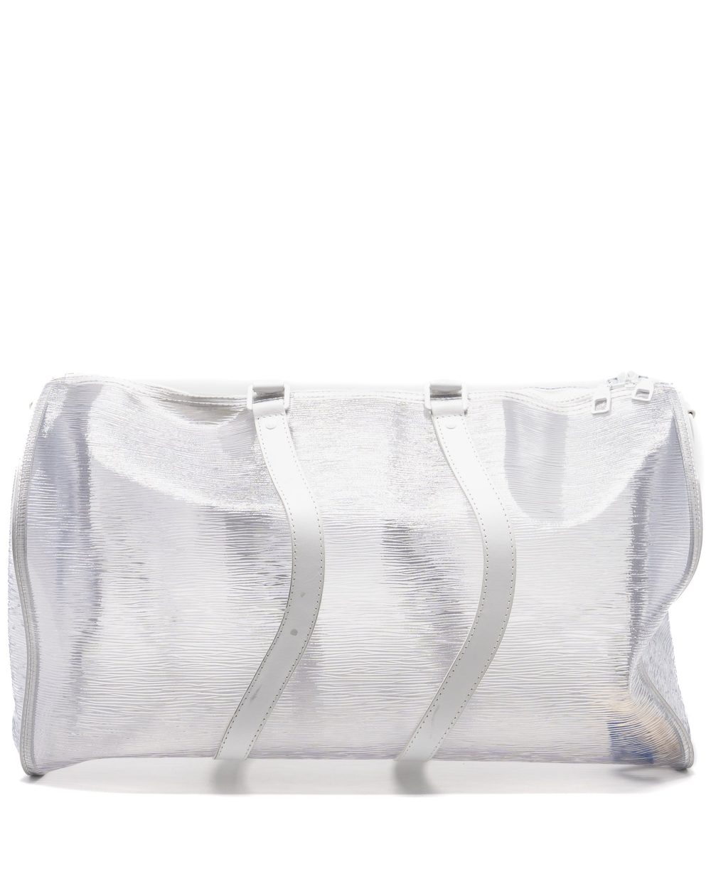 AAA Replica Louis Vuitton LV WAVY KEEPALL 50 EPI PLAGE WHITE