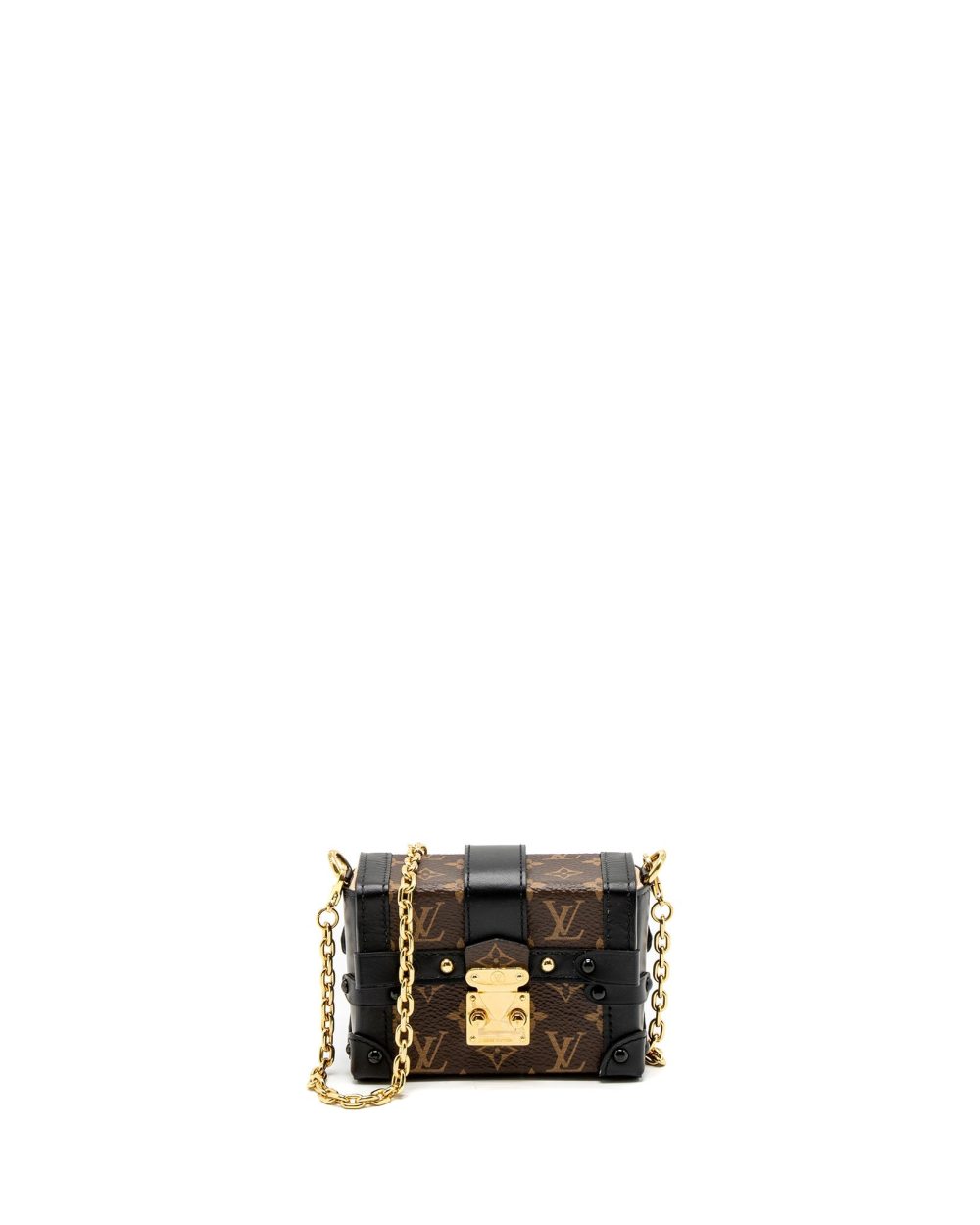 AAA Replica Louis Vuitton LV PETITE MALLE NECKLACE/MINI CHAIN BAG MONOGRAM CANVAS GHW