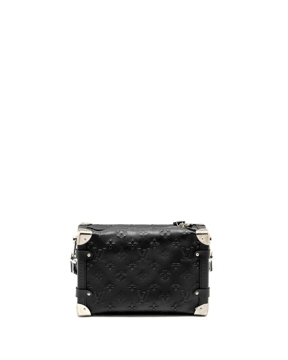 AAA Replica Louis Vuitton LV SIDE TRUNK MONOGRAM DEBOSSED CALFSKIN BLACK SHW