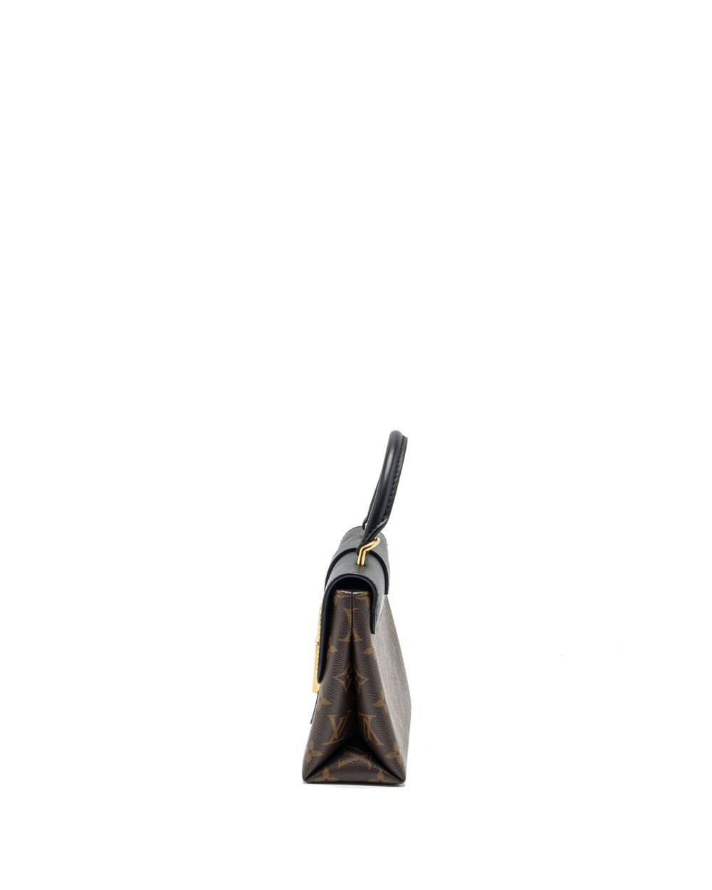 AAA Replica Louis Vuitton LV LOCKY BB MONOGRAM CANVAS/LEATHER BLACK GHW