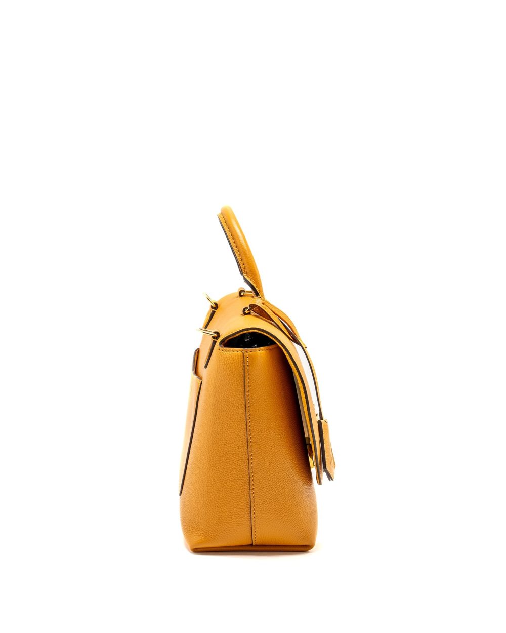 AAA Replica Louis Vuitton LV TOP HANDLE FLAP BAG CALFSKIN YELLOW GHW