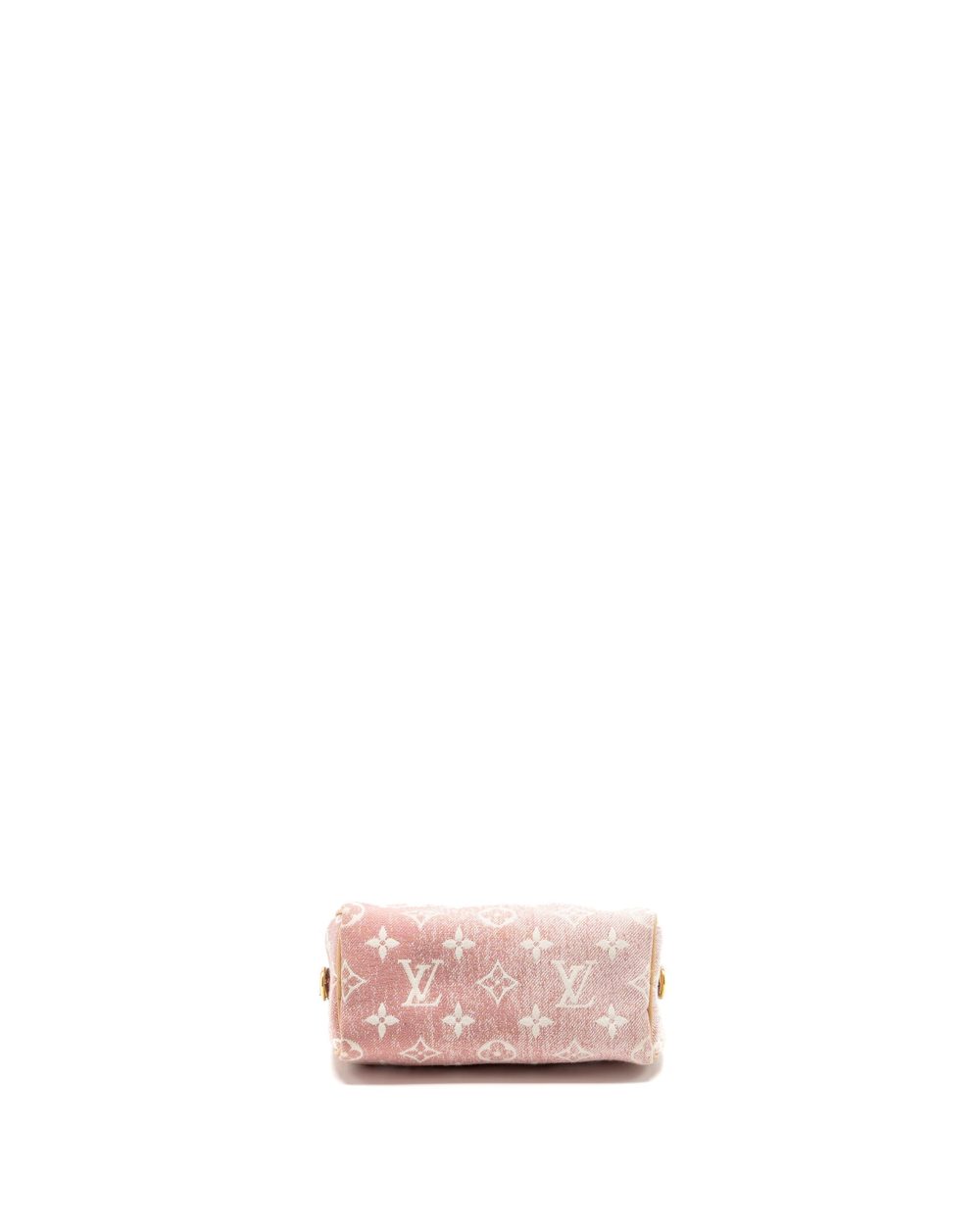 AAA Replica Louis Vuitton LV NANO SPEEDY MONOGRAM JACQUARD DENIM PINK GHW
