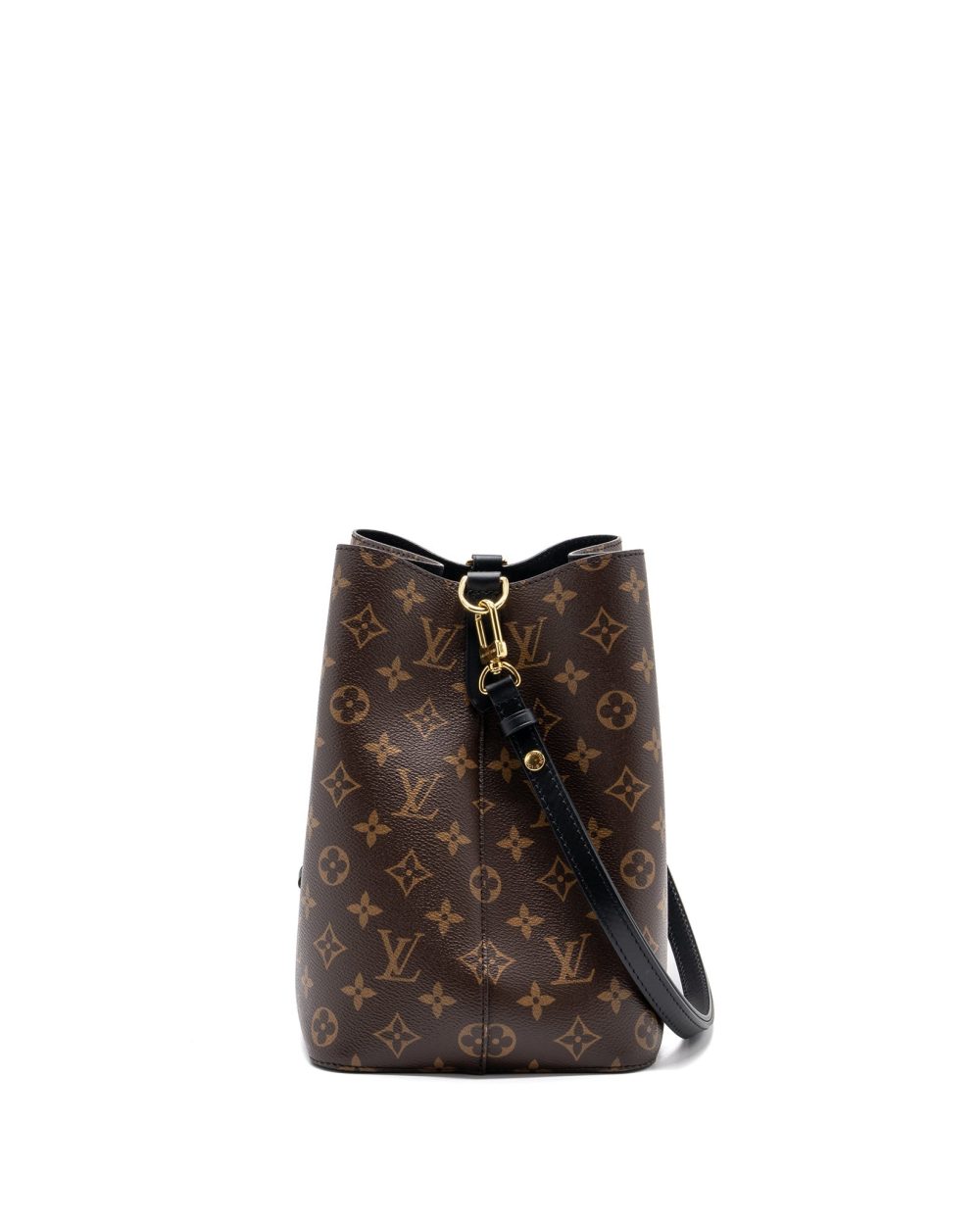 AAA Replica Louis Vuitton LV NEONOE MONOGRAM CANVAS BLACK GHW (NEW VERSION)