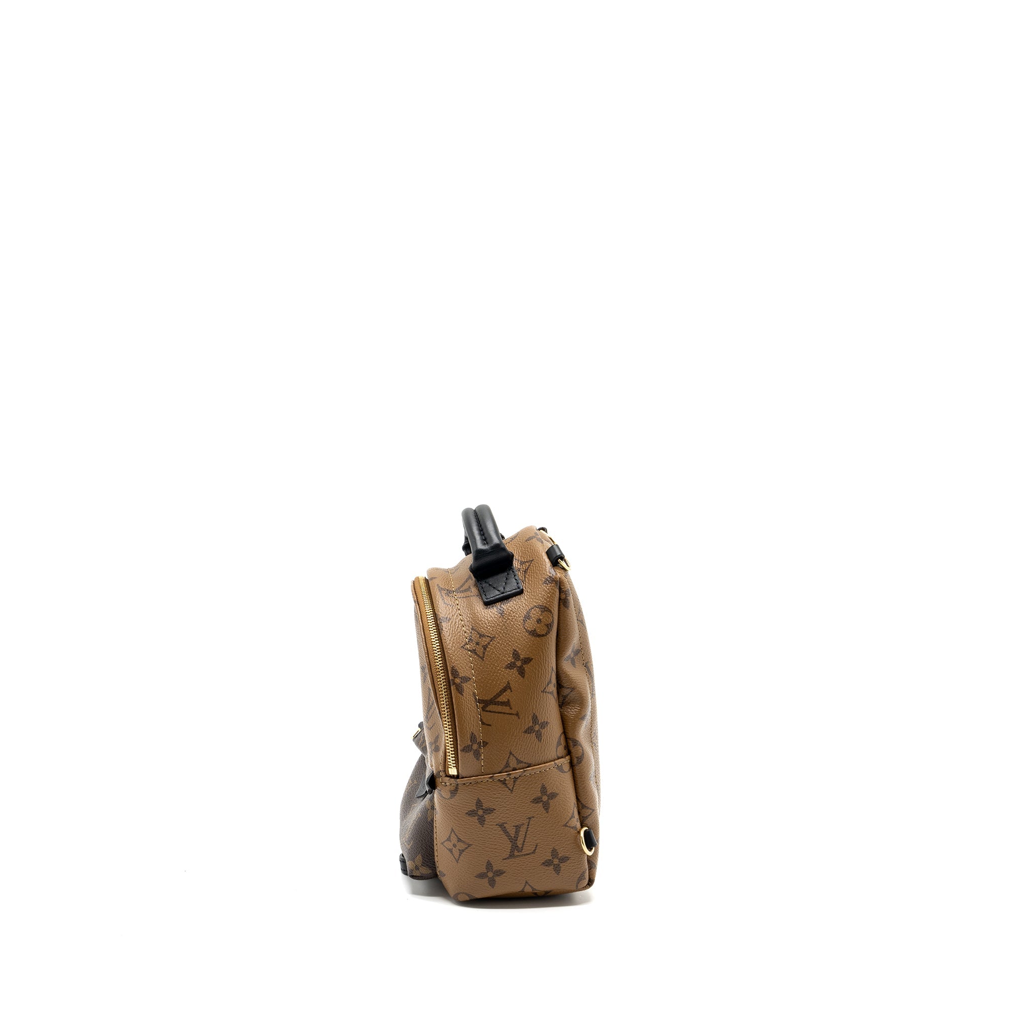 AAA Replica Louis Vuitton LV MINI PALM SPRING BACKPACK REVERSE MONOGRAM CANVAS GHW