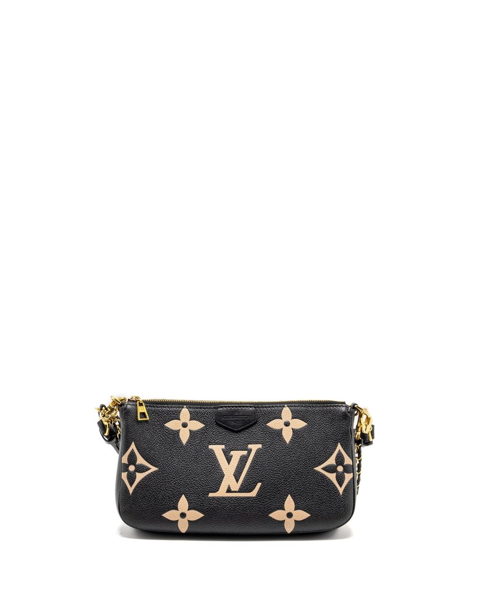 AAA Replica Louis Vuitton LV MULTI POCHETTE ACCESSORIES BICOLOUR MONOGRAM EMPREINTE GHW