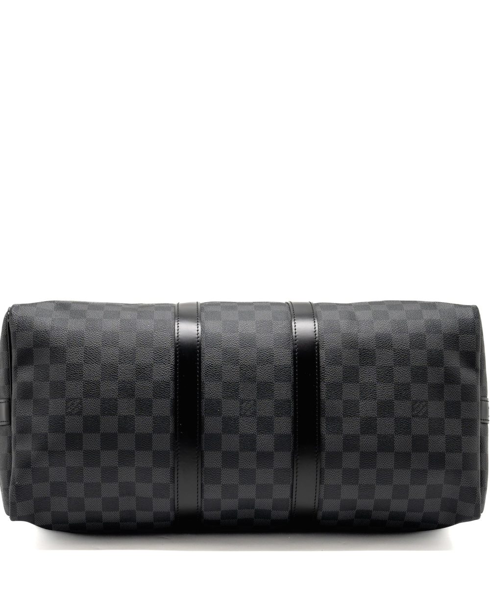AAA Replica Louis Vuitton LV KEEPALL BANDOULIERE 45 DAMIER GRAPHITE CANVAS BLACK SHW