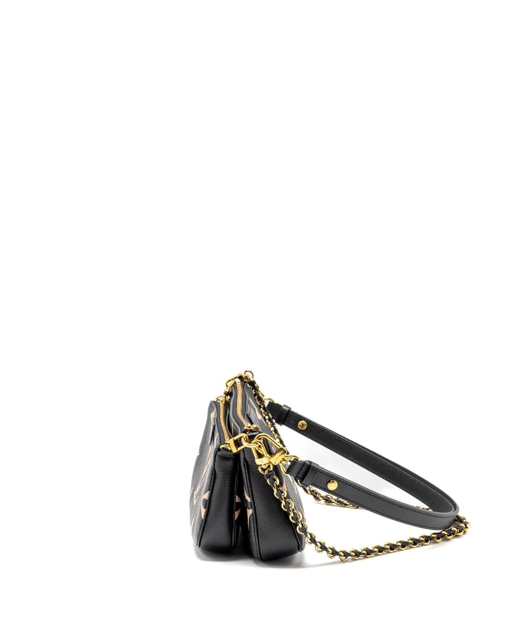 AAA Replica Louis Vuitton LV MULTI POCHETTE ACCESSORIES BICOLOUR MONOGRAM EMPREINTE GHW