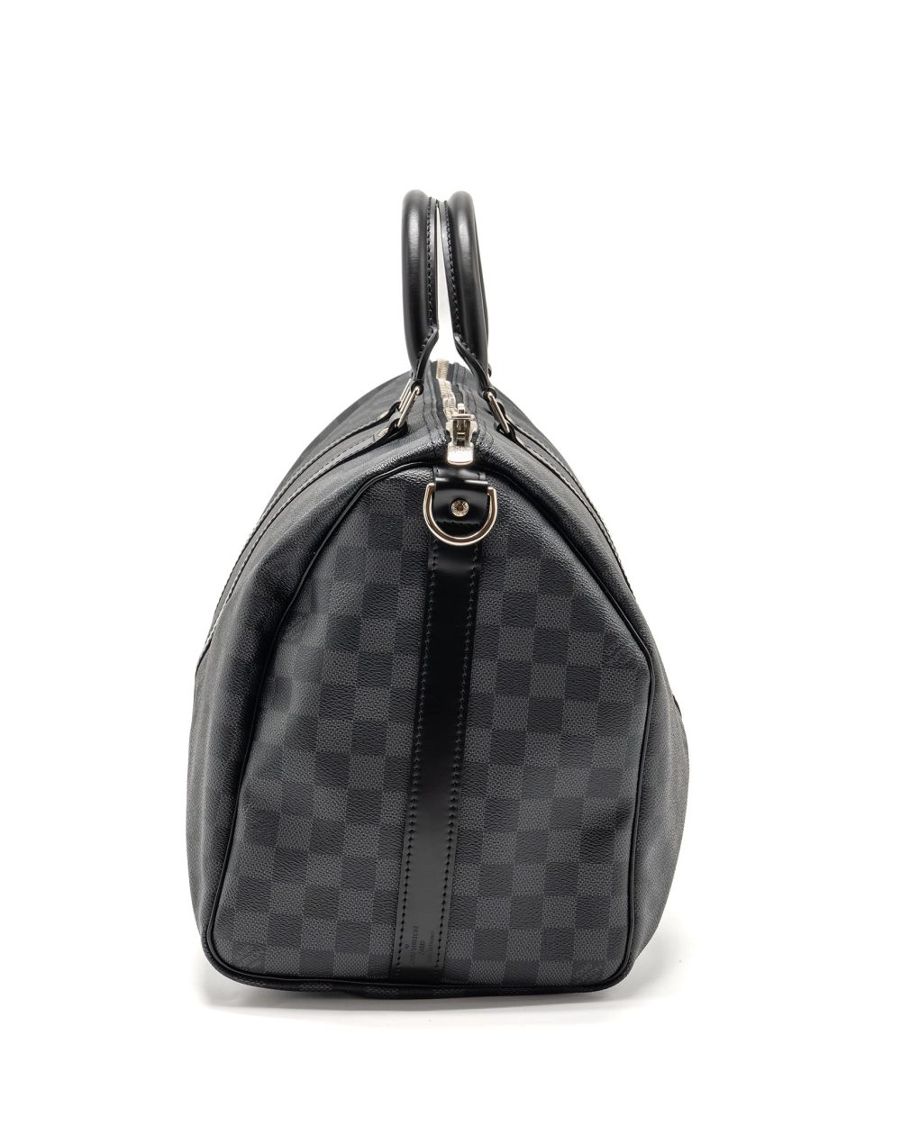 AAA Replica Louis Vuitton LV KEEPALL BANDOULIERE 45 DAMIER GRAPHITE CANVAS BLACK SHW