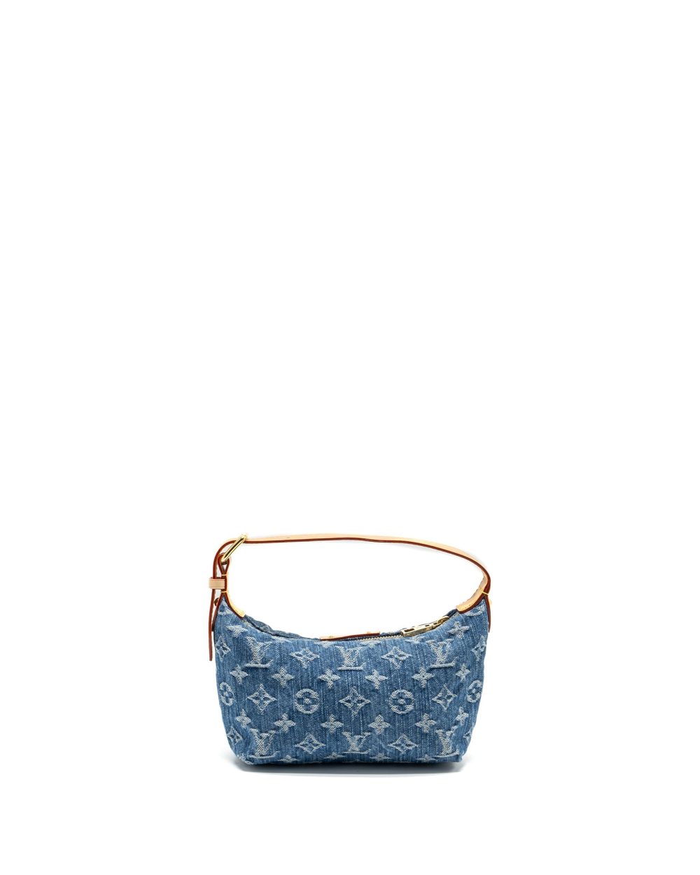 AAA Replica Louis Vuitton LV HILLS POCHETTE MONOGRAM DENIM BLUE GHW