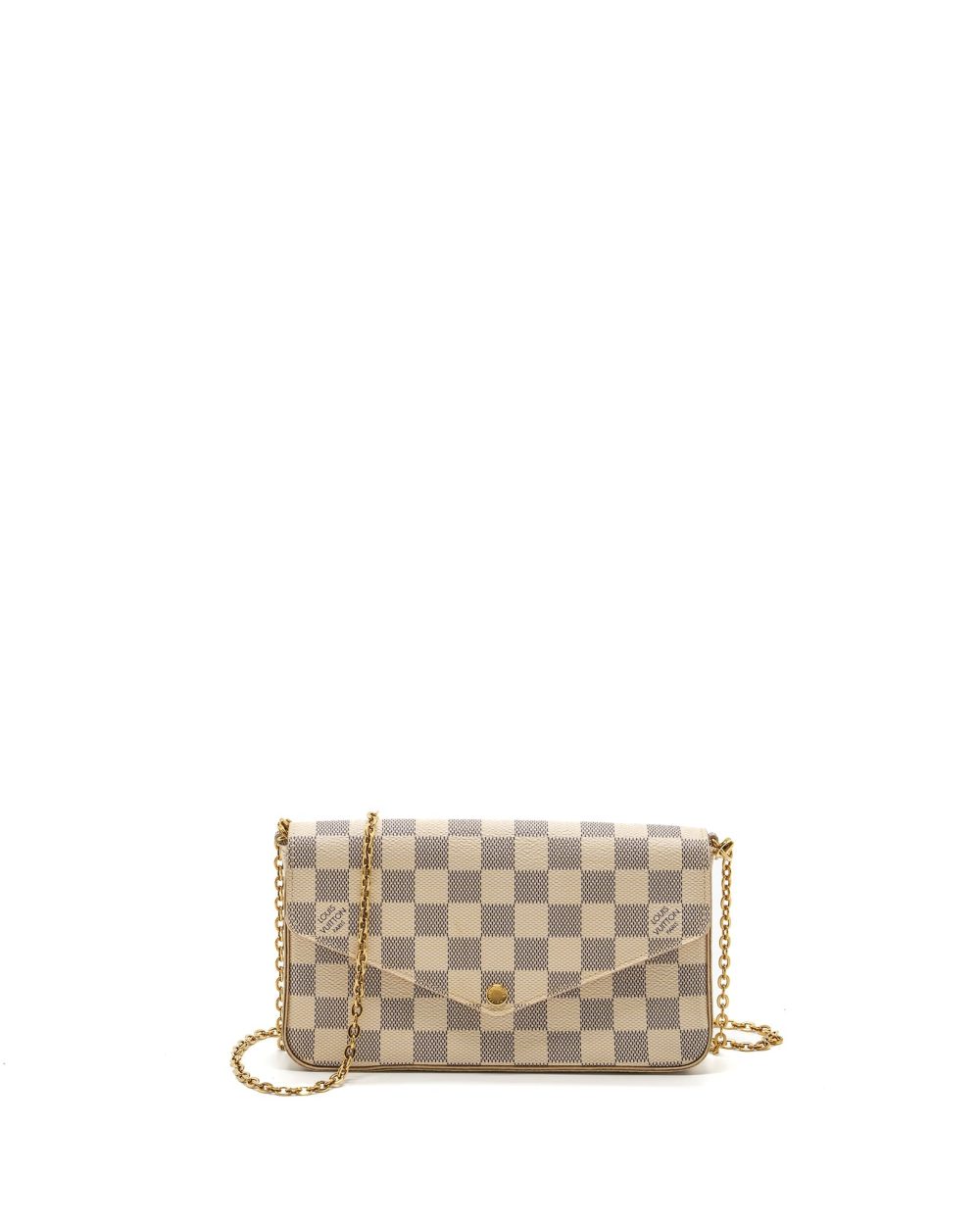AAA Replica Louis Vuitton LV FELICIE POCHETTE DAMIER AZUR CANVAS GHW