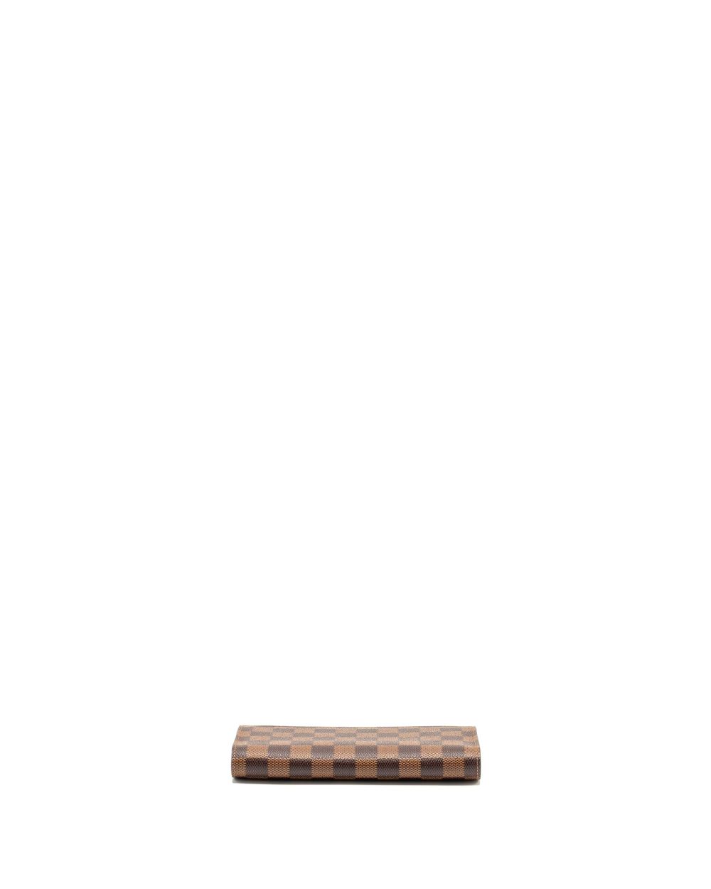 AAA Replica Louis Vuitton LV BRAZZA LONG WALLET DAMIER EBENE CANVAS GHW
