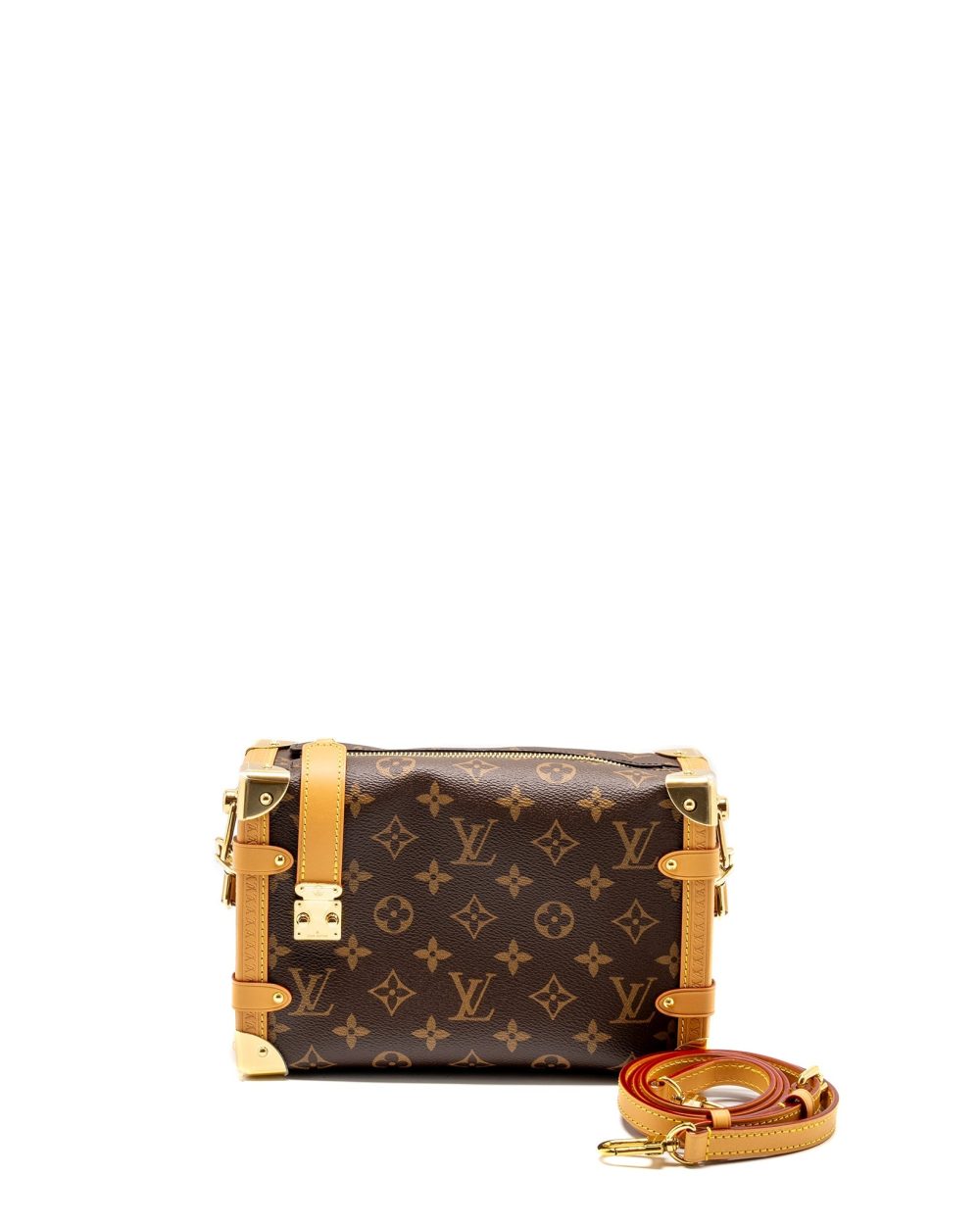 AAA Replica Louis Vuitton LV SIDE TRUNK MM MONOGRAM CANVAS GHW