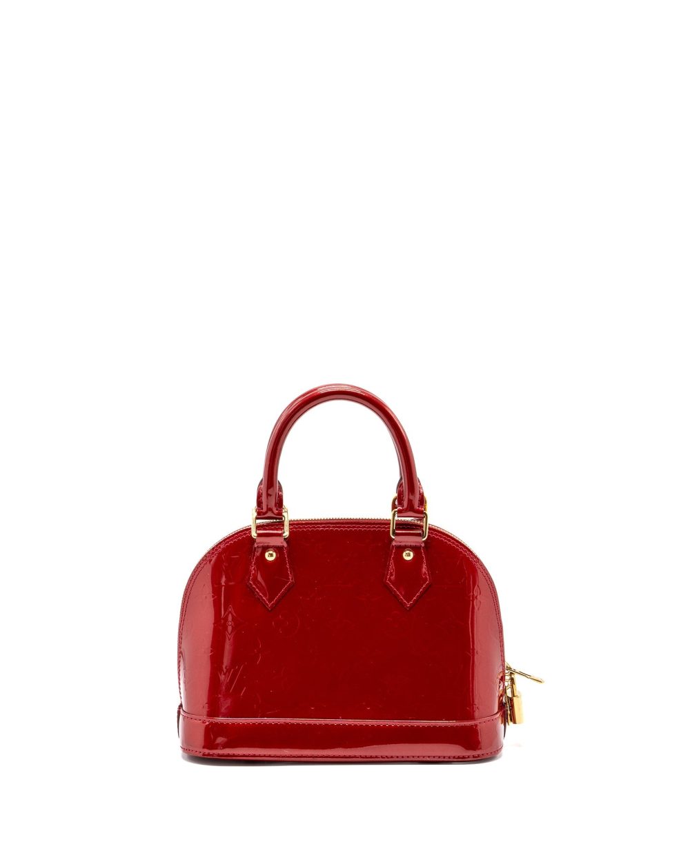 AAA Replica Louis Vuitton LV ALMA BB PATENT RED GHW