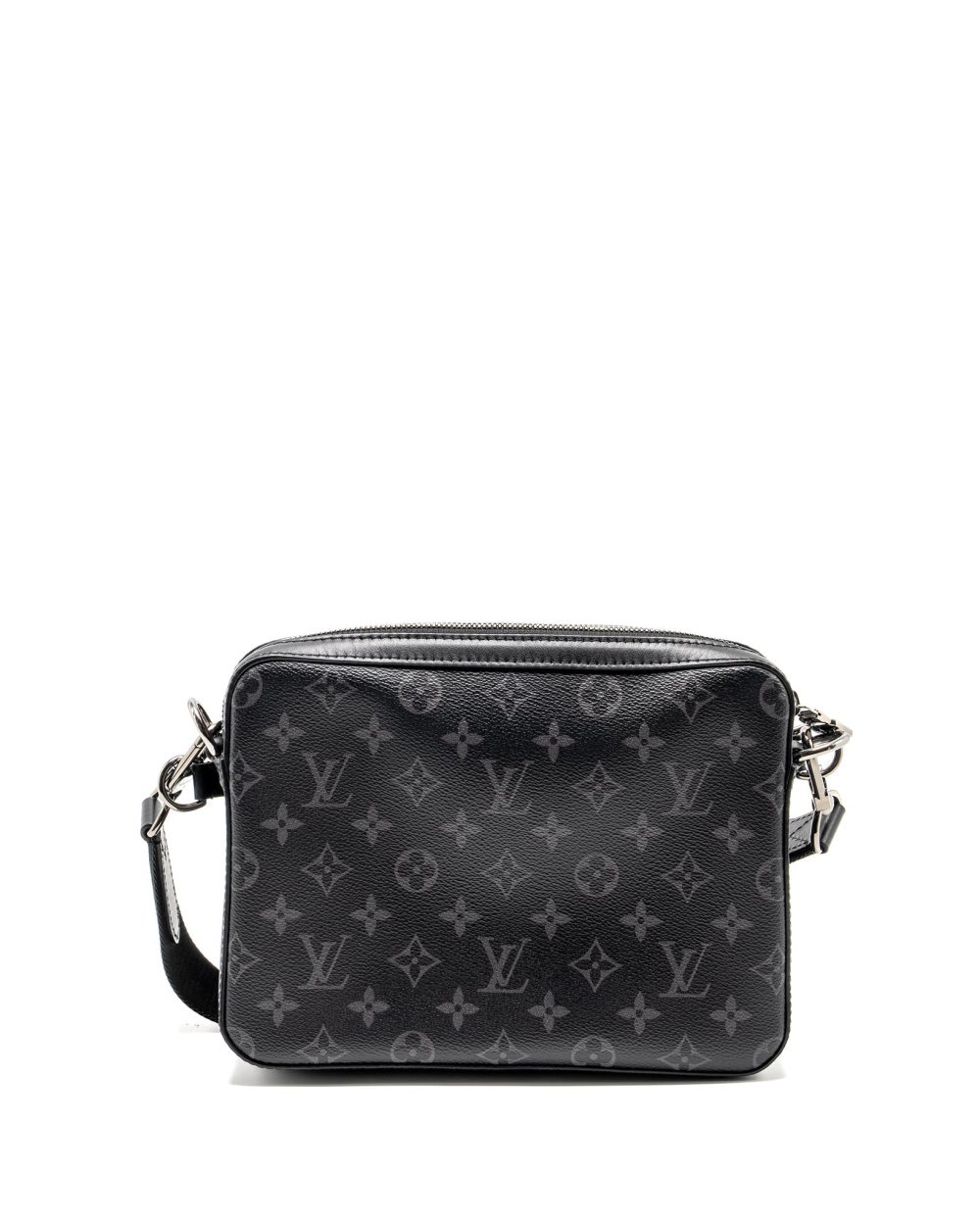 AAA Replica Louis Vuitton LV TRIO MESSANGER MONOGRAM ECLIPSE CANVAS BLACK/GREY WITH BLACK HARDWARE