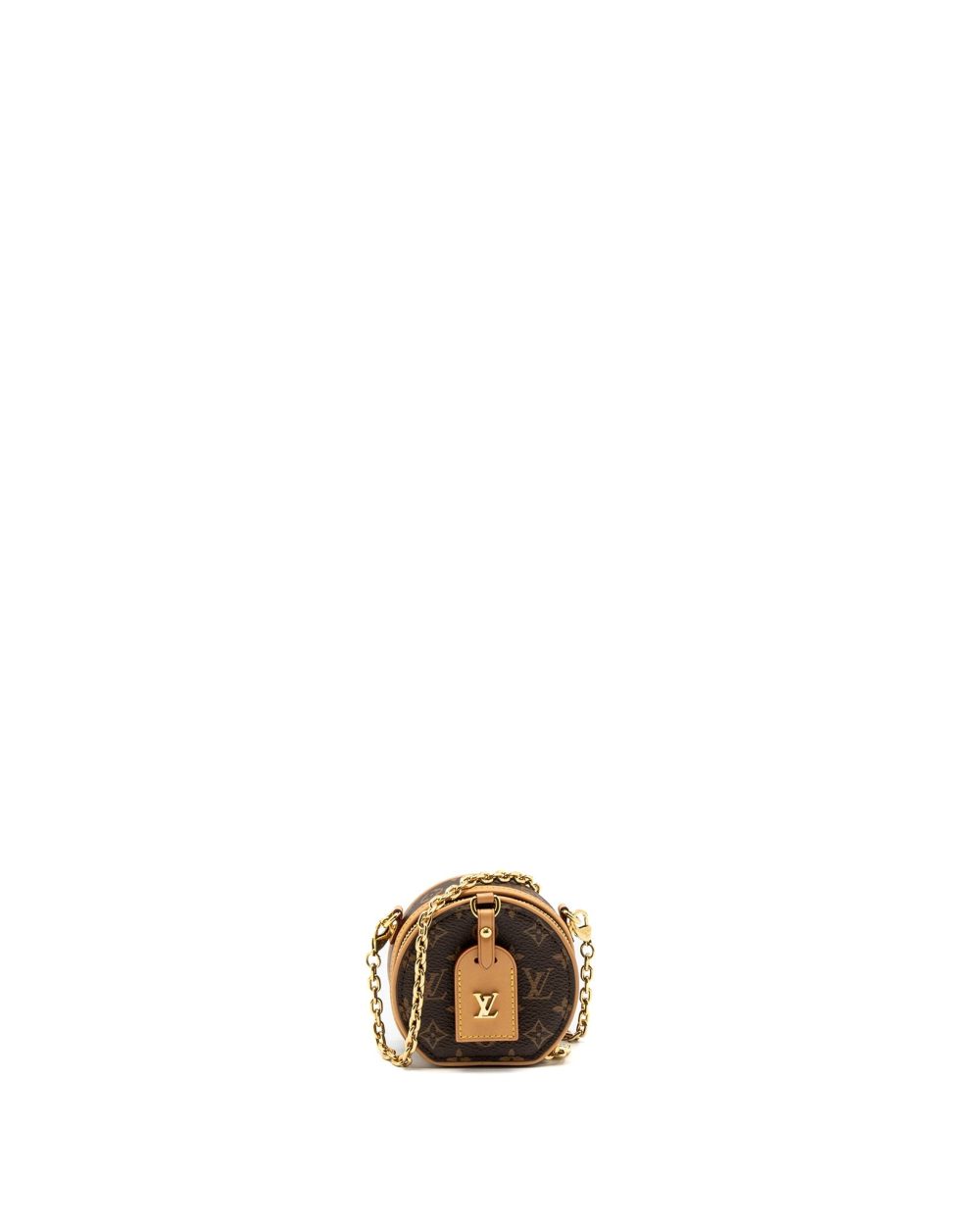AAA Replica Louis Vuitton LV BOITE CHAPEAU MINI CHAIN BAG MONOGRAM CANVAS GHW