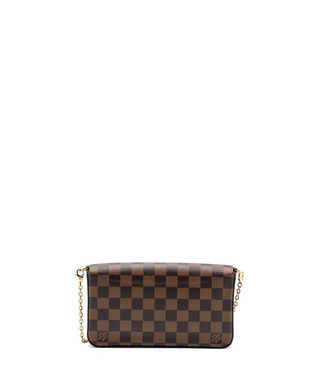 AAA Replica Louis Vuitton LV FELICIE POCHETTE DAMIER EBENE CANVAS GHW