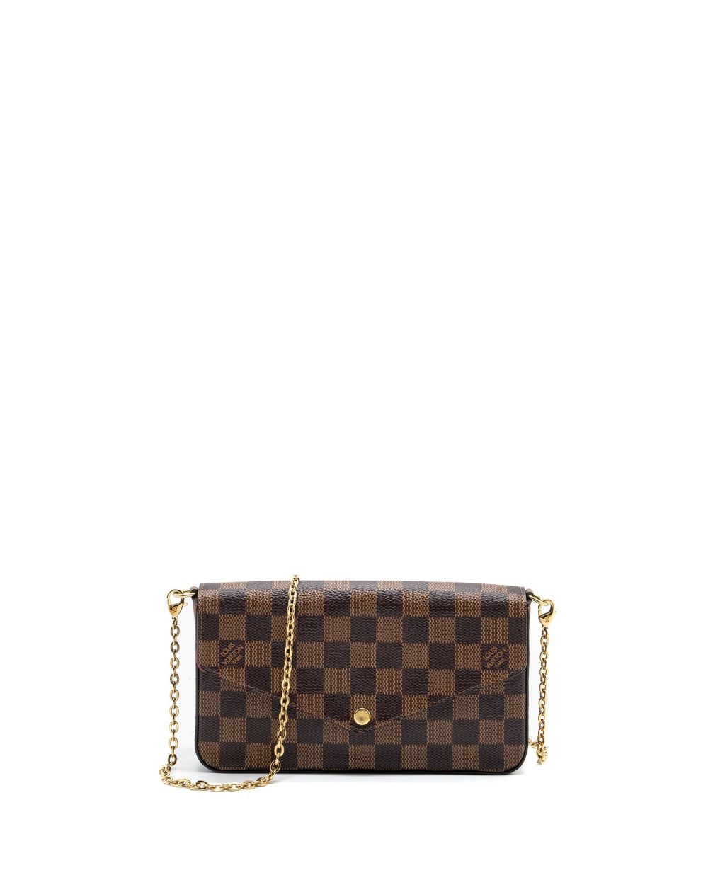AAA Replica Louis Vuitton LV FELICIE POCHETTE DAMIER EBENE CANVAS GHW