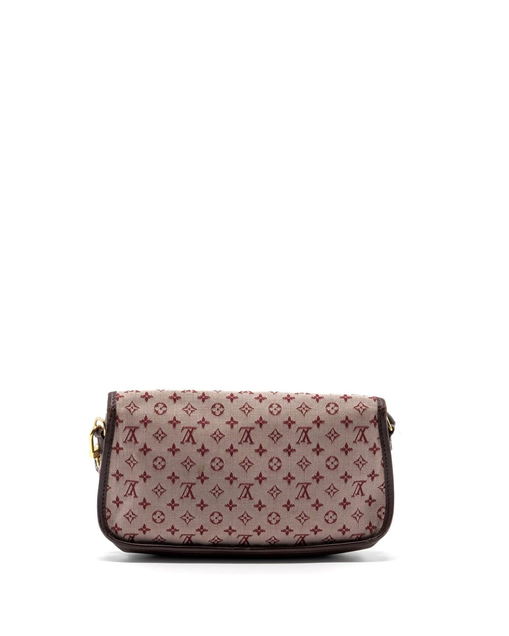 AAA Replica Louis Vuitton LV VINTAGE FLAP SHOULDER BAG FABRIC / LEATHER DARK PINK GHW