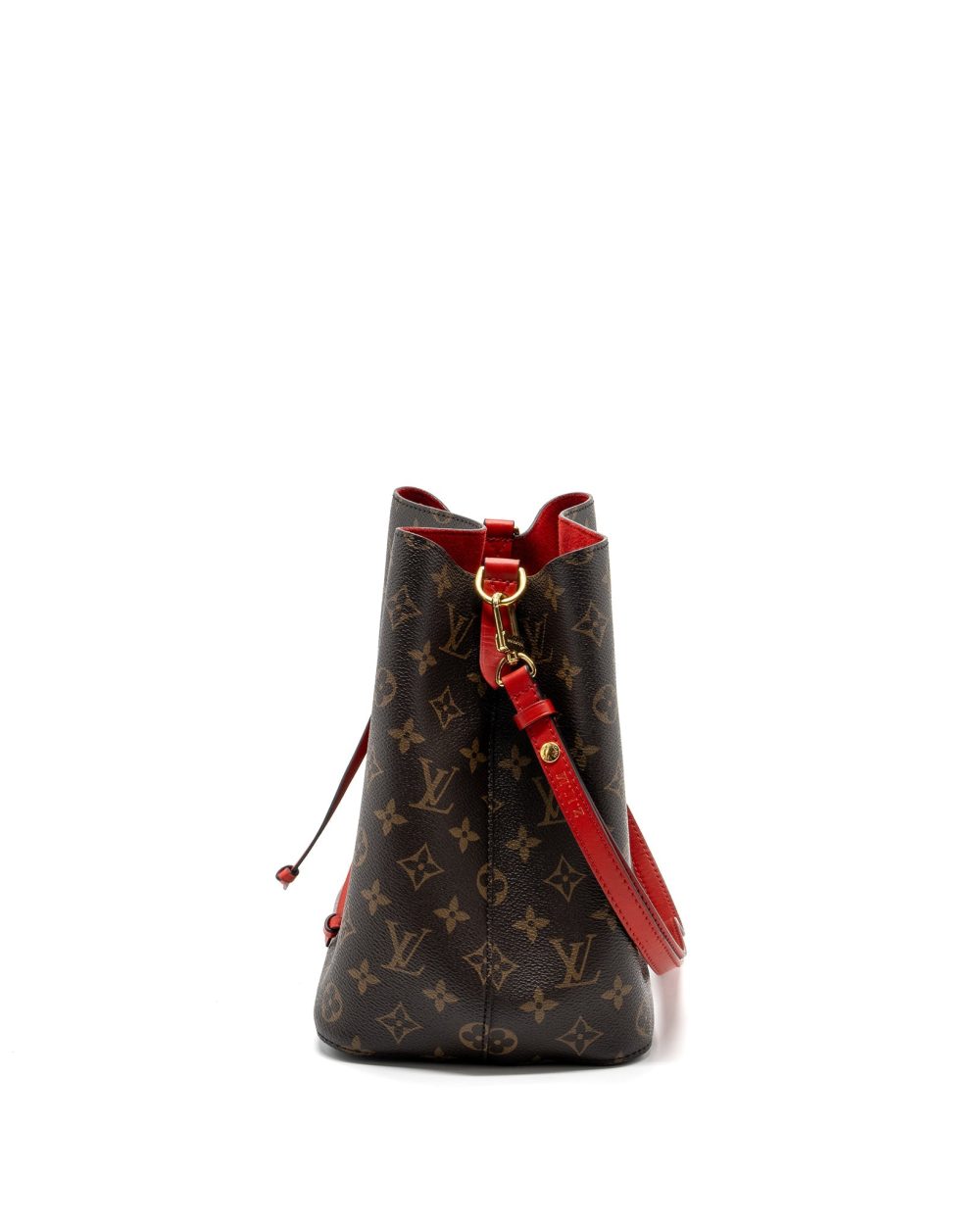 AAA Replica Louis Vuitton LV NEONOE MONOGRAM CANVAS / RED GHW