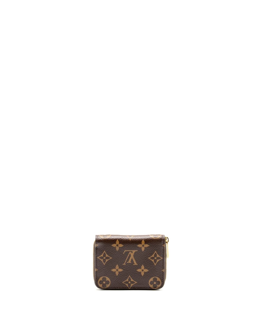 AAA Replica Louis Vuitton LV ZIPPER COIN PURSE MONOGRAM CANVAS BROWN GHW