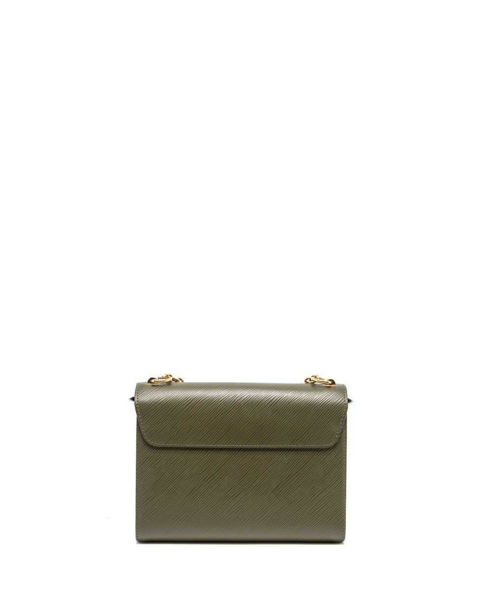 AAA Replica Louis Vuitton LV TWIST MM EPI OLIVE/WHITE GHW