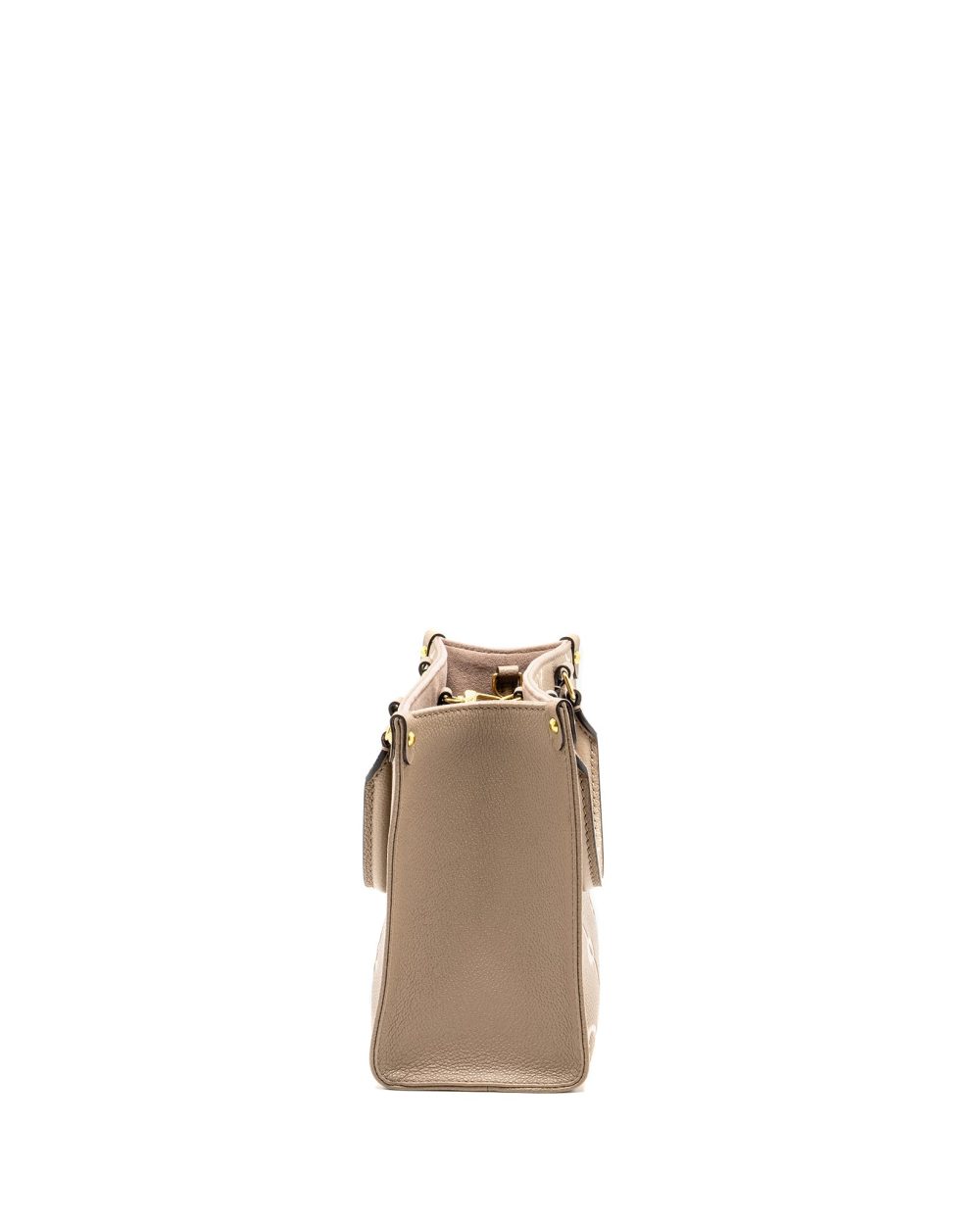 AAA Replica Louis Vuitton LV ONTHEGO PM BICOLOUR MONOGRAM EMPREINTE LEATHER TOURTERELLE/CREME GHW