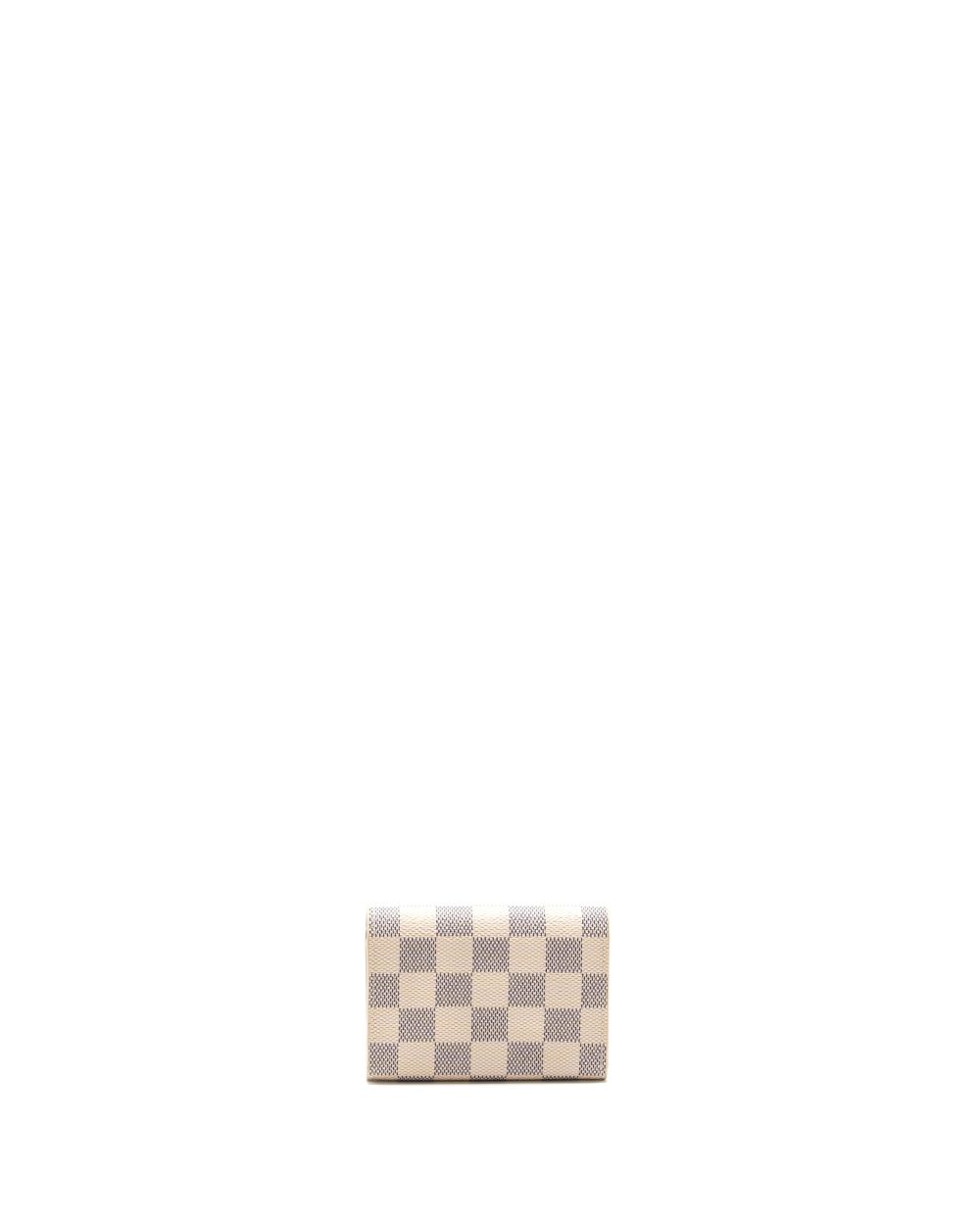 AAA Replica Louis Vuitton LV ROSALIE COIN PURSE DAMIER AZUR CANVAS GHW