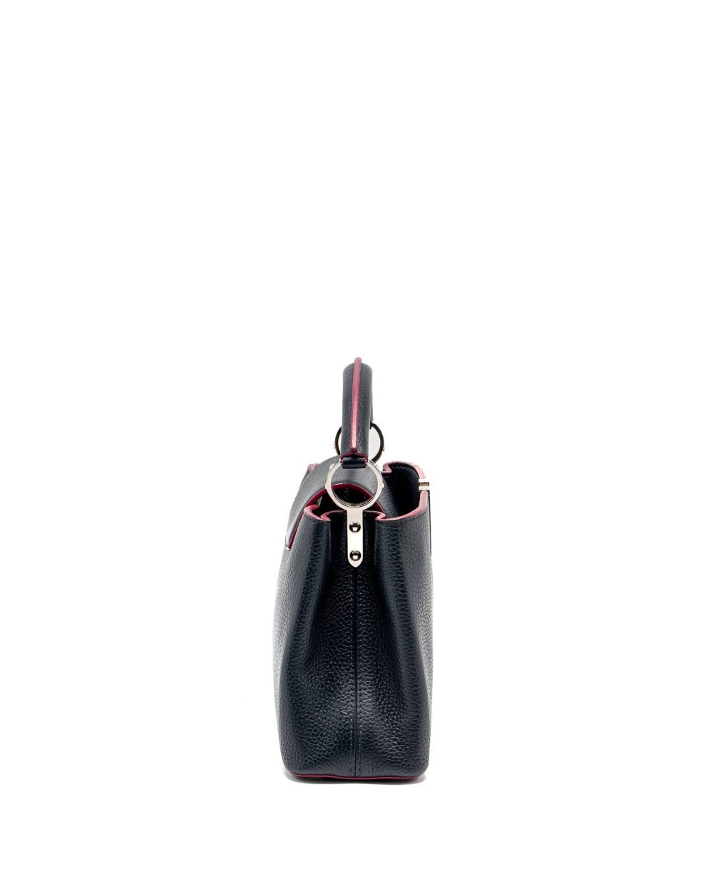 AAA Replica Louis Vuitton LV CAPUCINES BB TAURILLON NAVY SHW