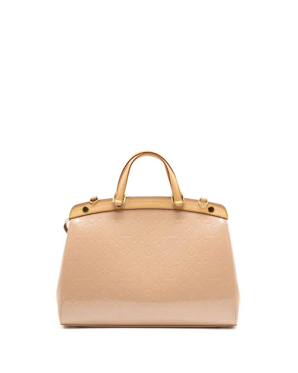 AAA Replica Louis Vuitton LV BREA MM PATENT LEATHER BEIGE GHW