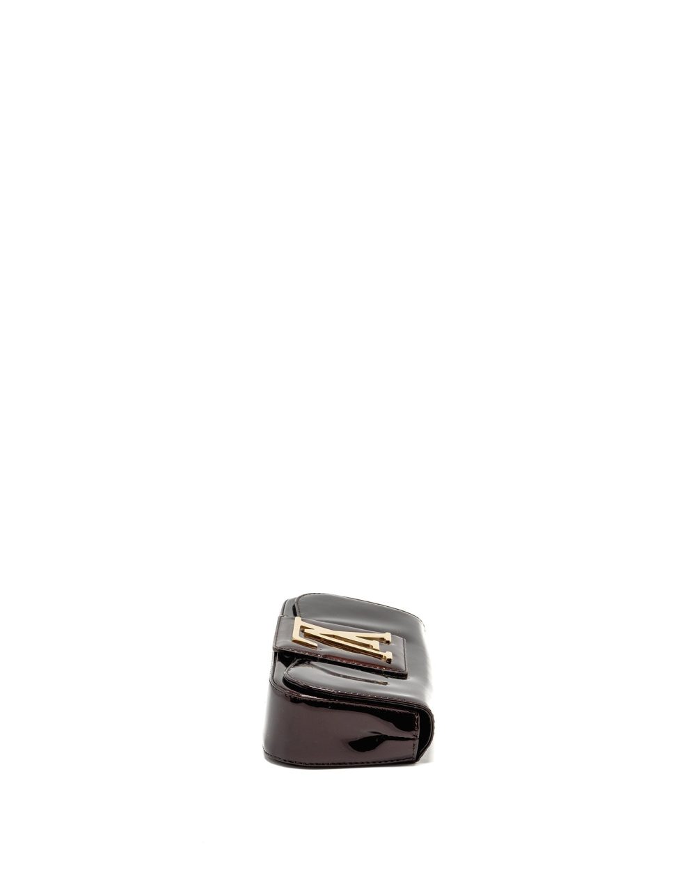AAA Replica Louis Vuitton LV SOBE CLUTCH PATENT LEATHER DARK PURPLE GHW