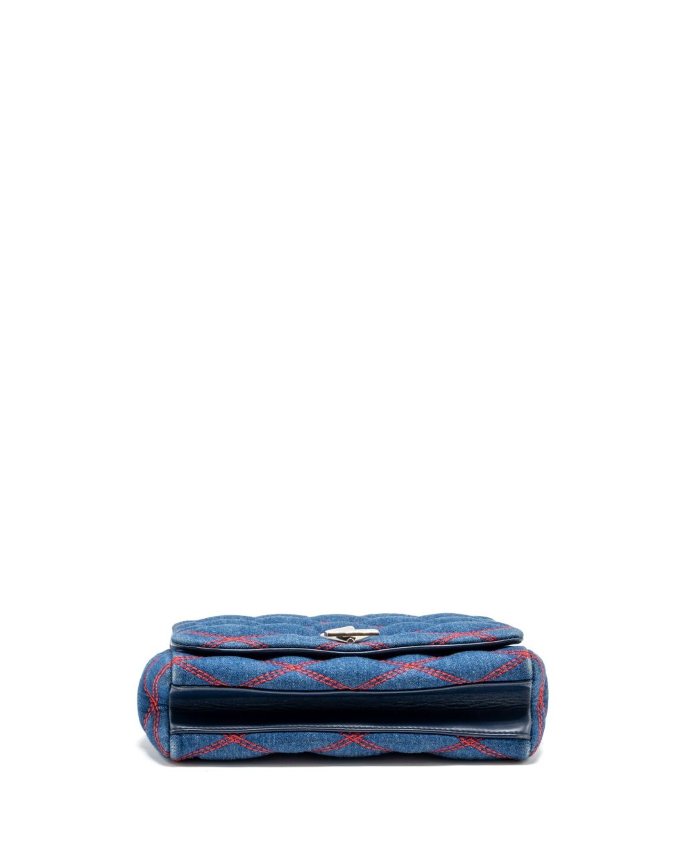 AAA Replica Louis Vuitton LV MALLETAHE GO-14 MM BAG DENIM/LEATHER BLUE/RED SHW 