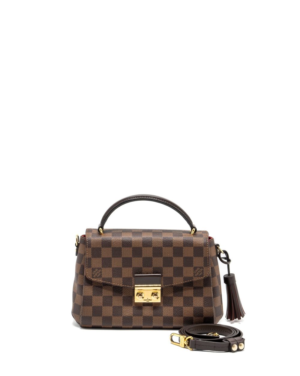 AAA Replica Louis Vuitton LV CROISETTE DAMIER EBENE GHW