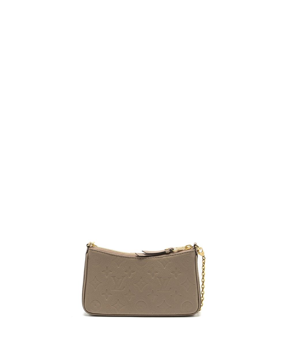 AAA Replica Louis Vuitton LV EASY POUCH ON STRAP MONOGRAM EMPREINETE GREY GHW