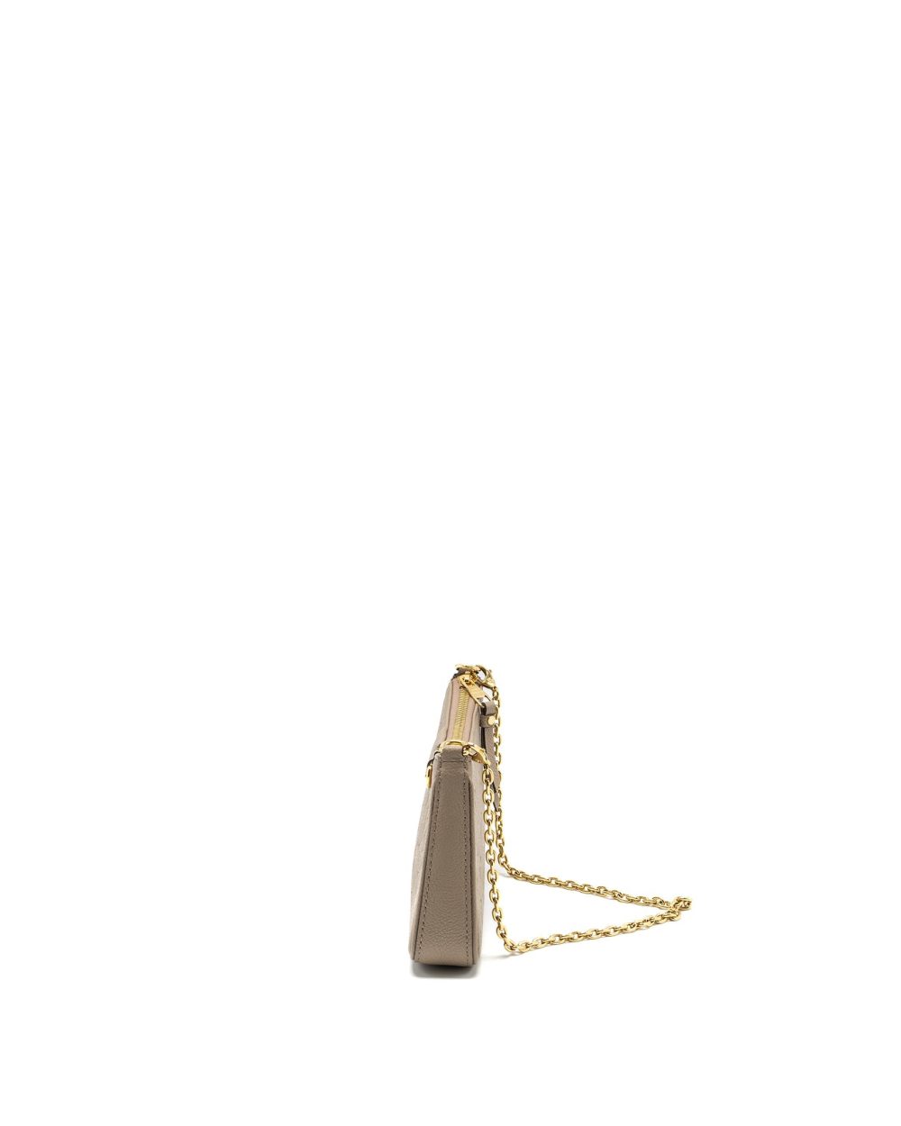 AAA Replica Louis Vuitton LV EASY POUCH ON STRAP MONOGRAM EMPREINETE GREY GHW