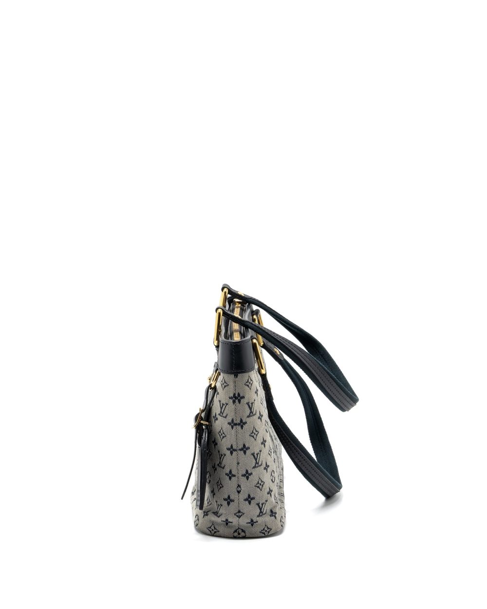 AAA Replica Louis Vuitton LV VINTAGE ZIP TOTE BAG FABRIC BLUE GHW