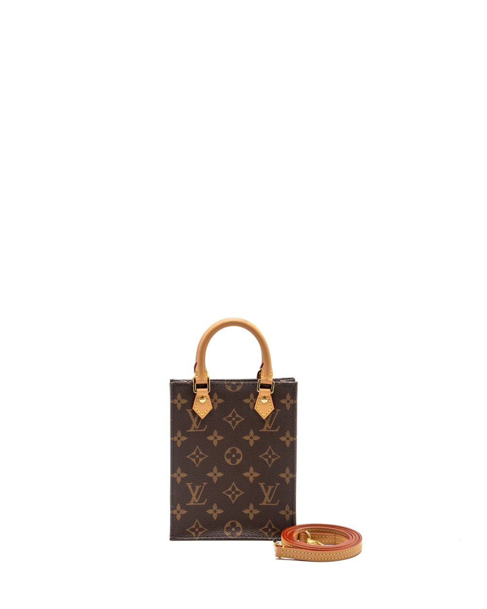 AAA Replica Louis Vuitton LV PETIT SAC PLAT MONOGRAM CANVAS GHW