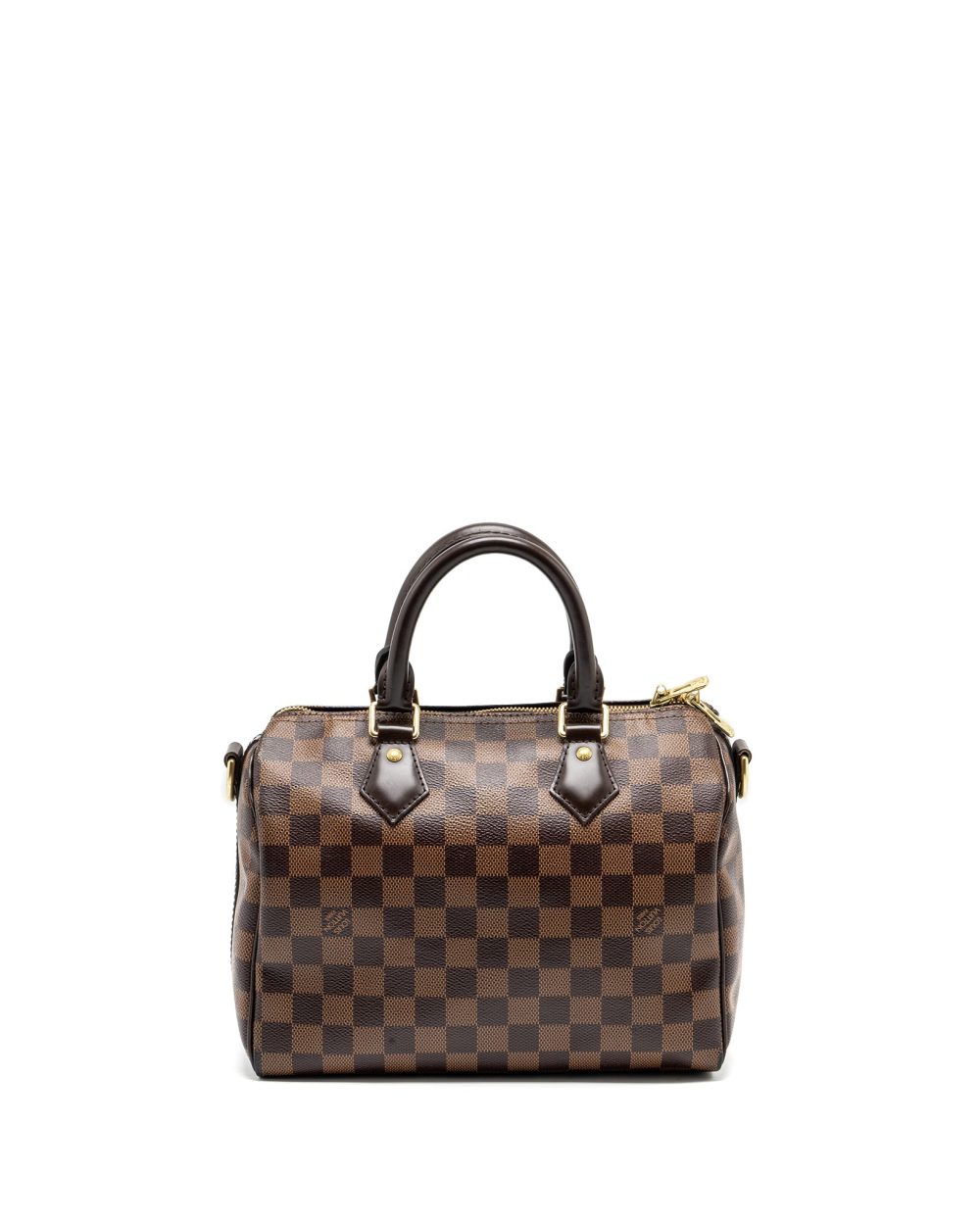 AAA Replica Louis Vuitton LV SPEEDY BANDOULIERE 25 DAMIER EBENE GHW