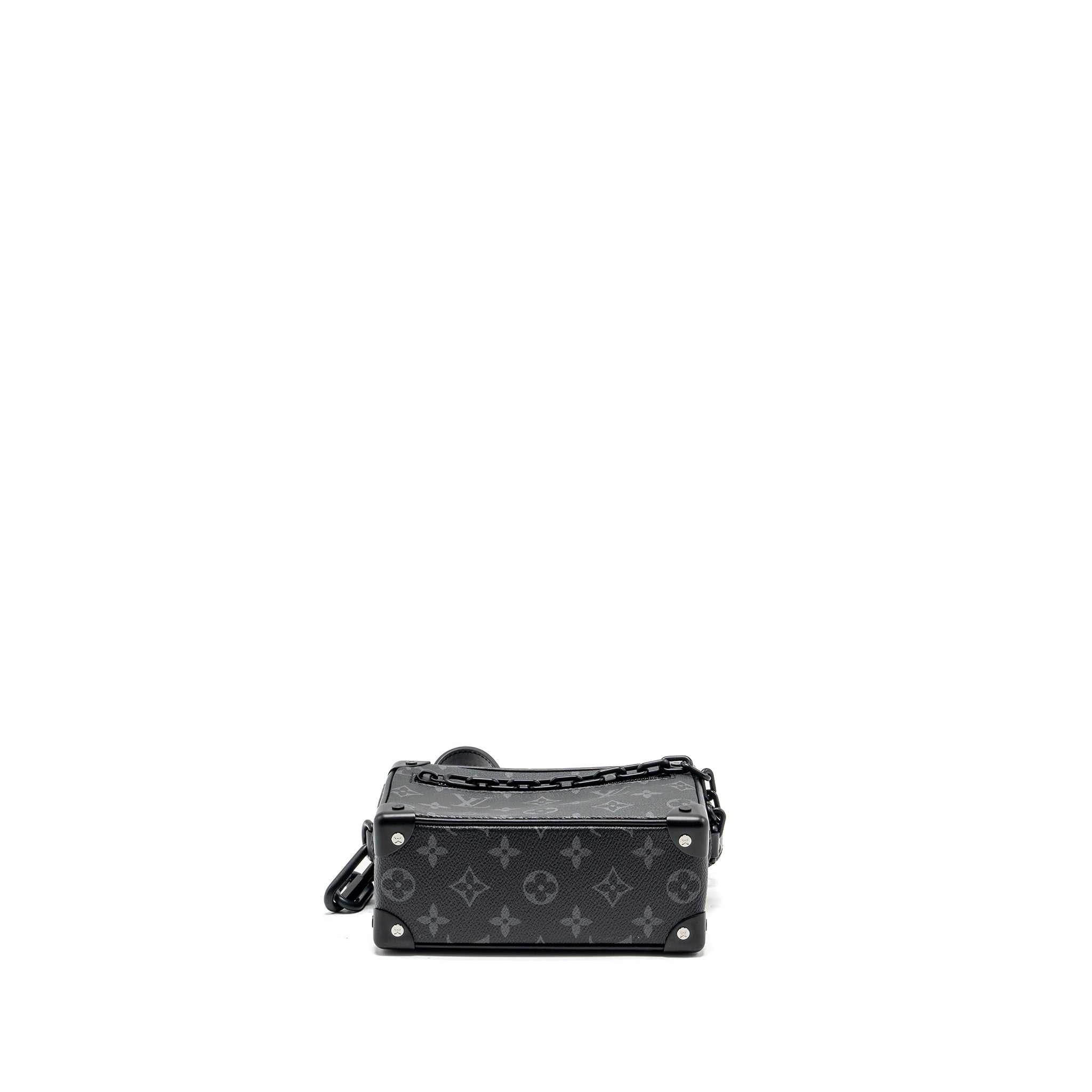AAA Replica Louis Vuitton LV MINI SOFT TRUNK MONOGRAM ECLIPSE CANVAS BLACK HARDWARE